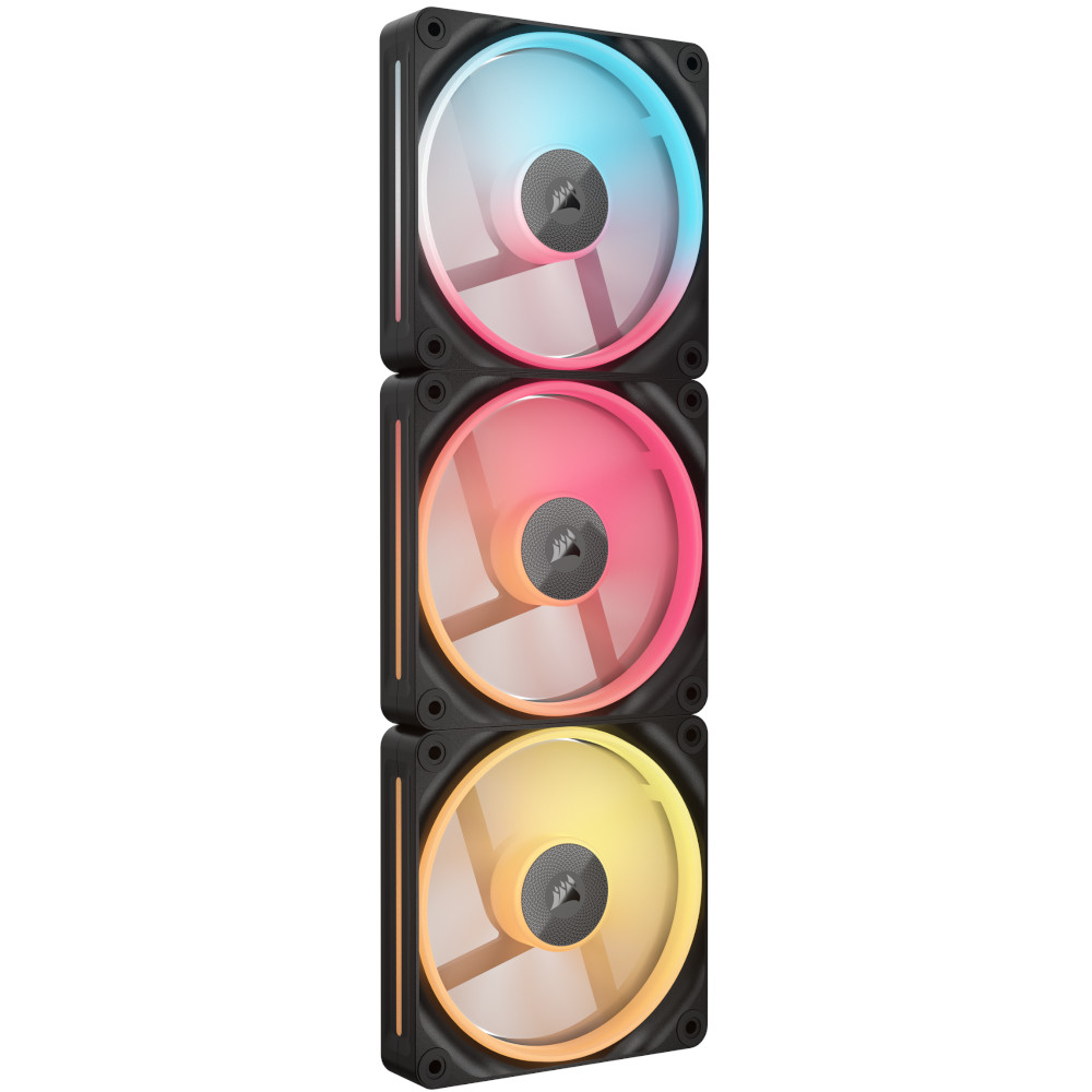 CORSAIR - The CORSAIR iCUE LINK LX120-R RGB 120mm PWM Reverse Fans Starter Kit - Black