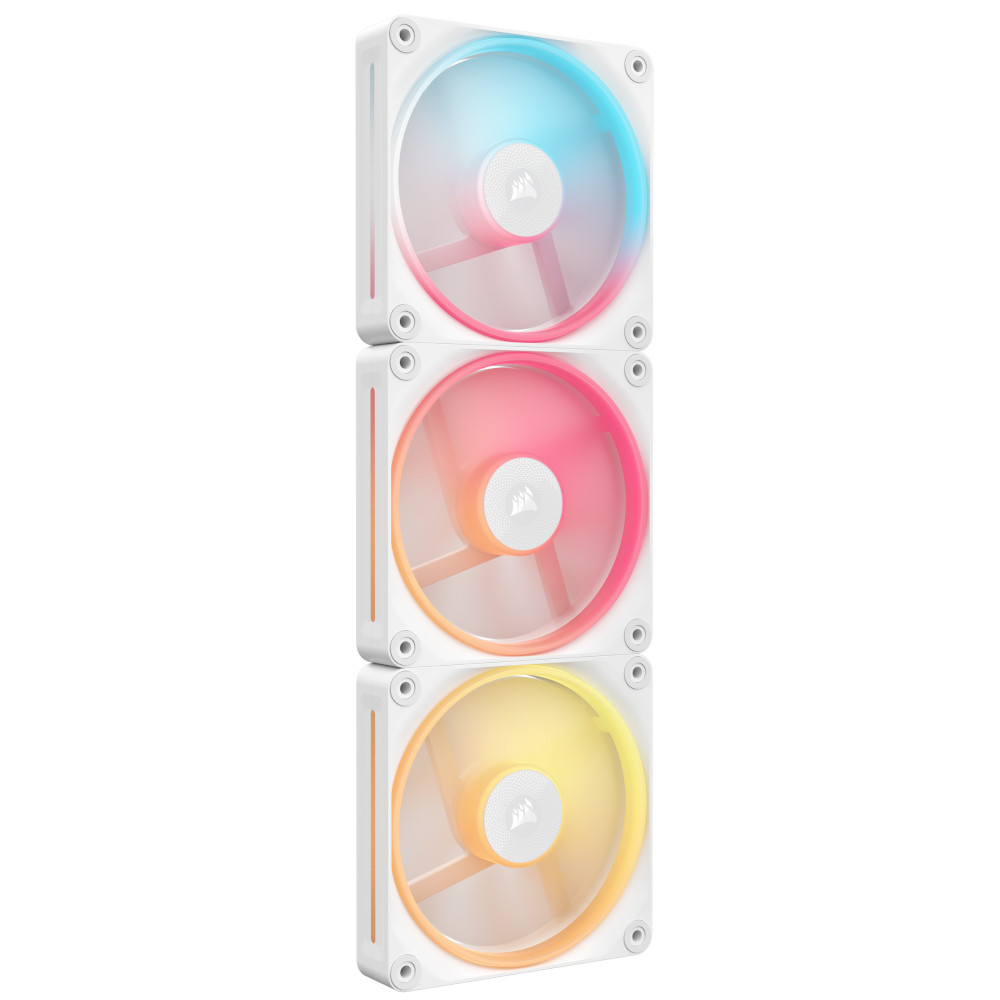 CORSAIR - CORSAIR iCUE LINK LX120-R RGB 120mm PWM Reverse Fans Starter Kit - White