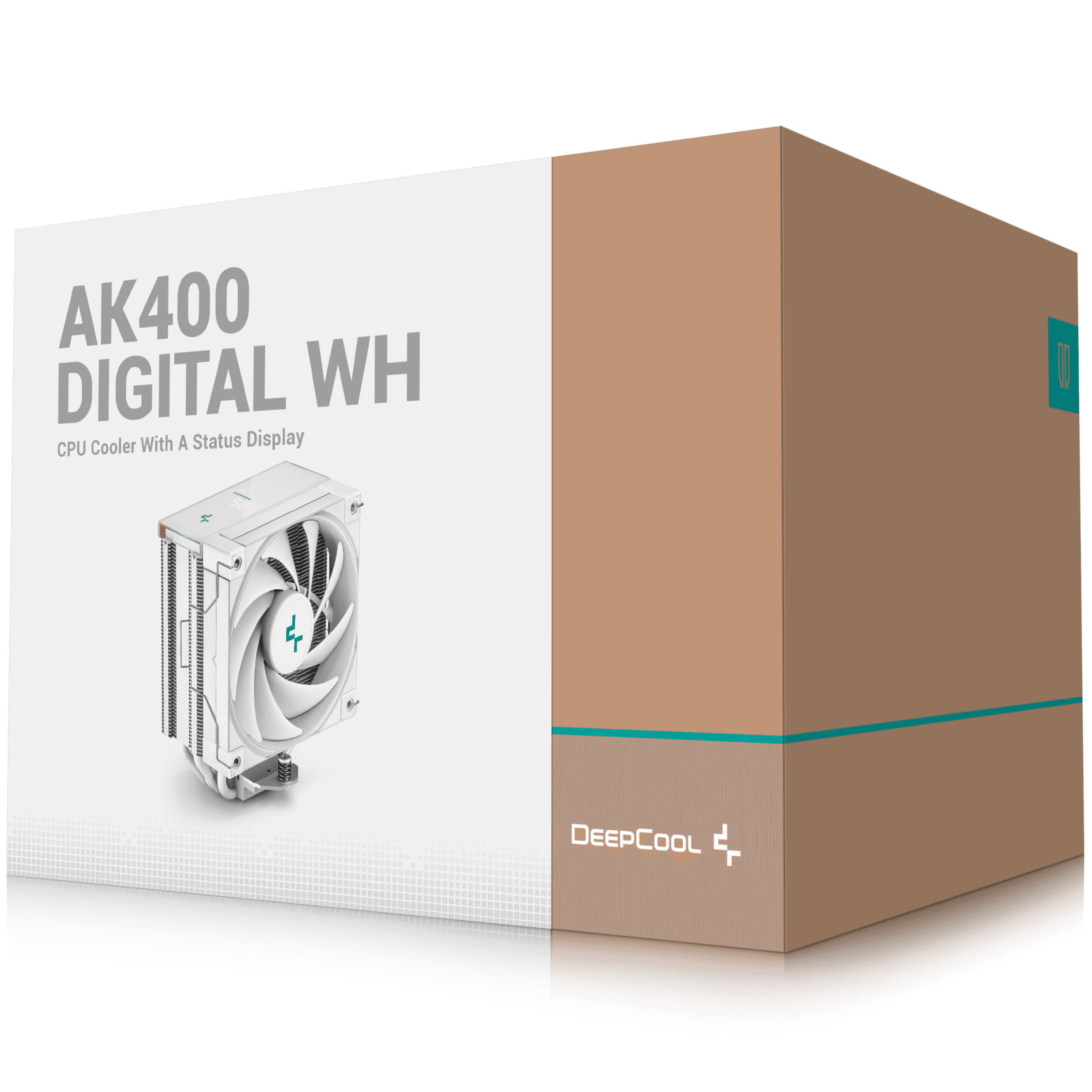 DeepCool - DeepCool AK400 Digital White CPU Cooler - 120mm