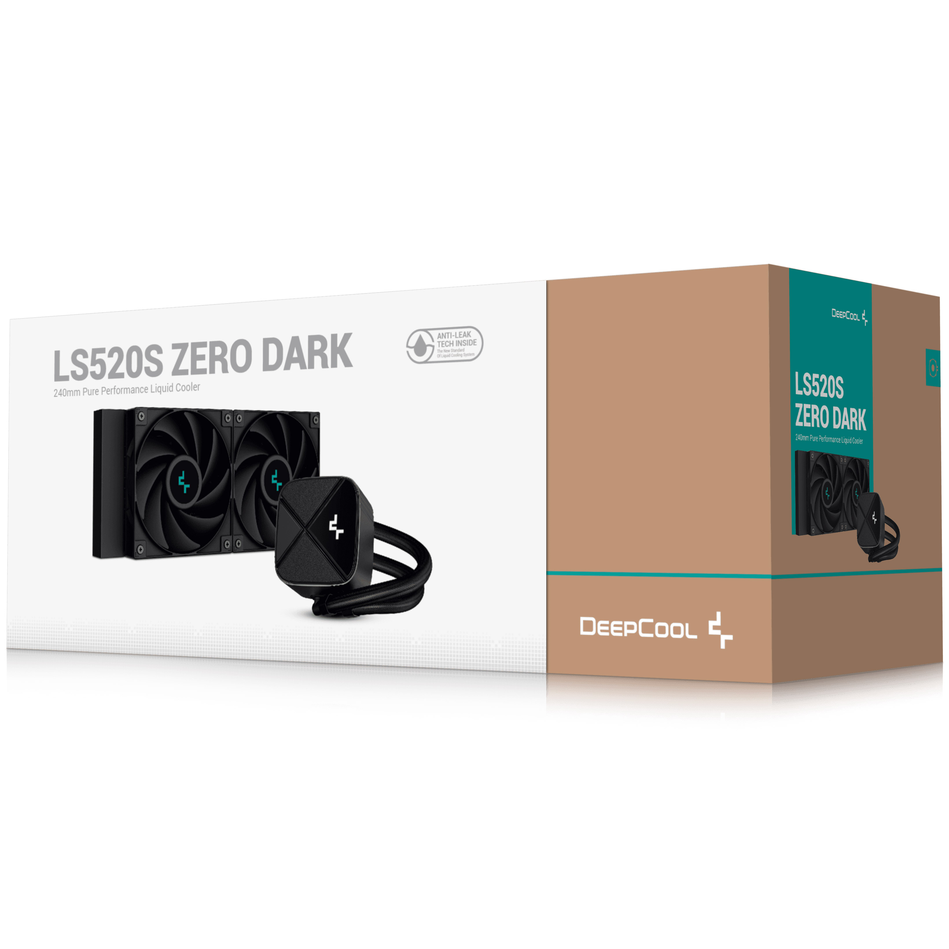 DeepCool - DeepCool LS520S Zero Dark All In One CPU Water Cooler - 240mm