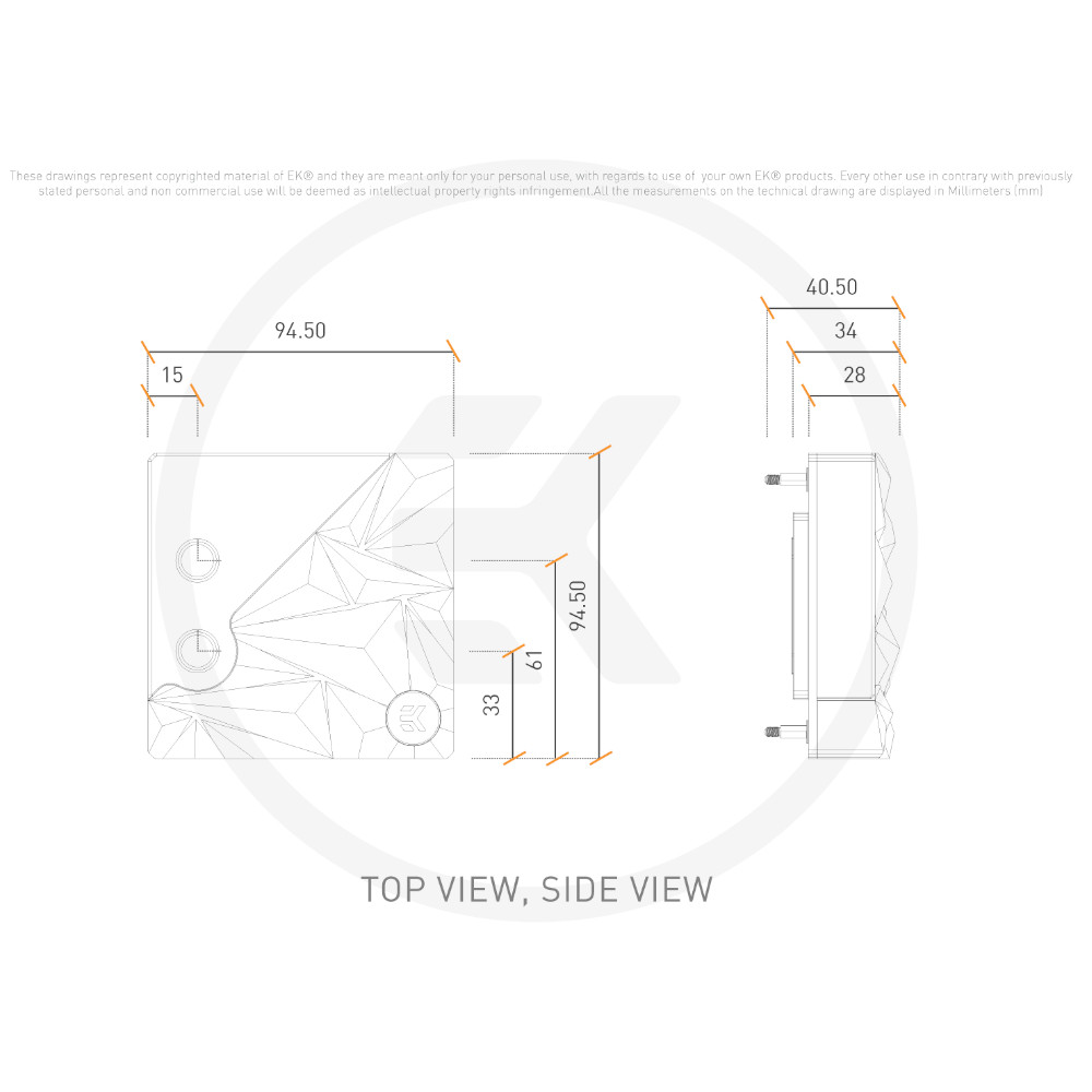 EK Water Blocks - EK Water Blocks EK-Quantum Velocity² Edge D-RGB CPU Water Block - 1700/1851 Silver Special Edition