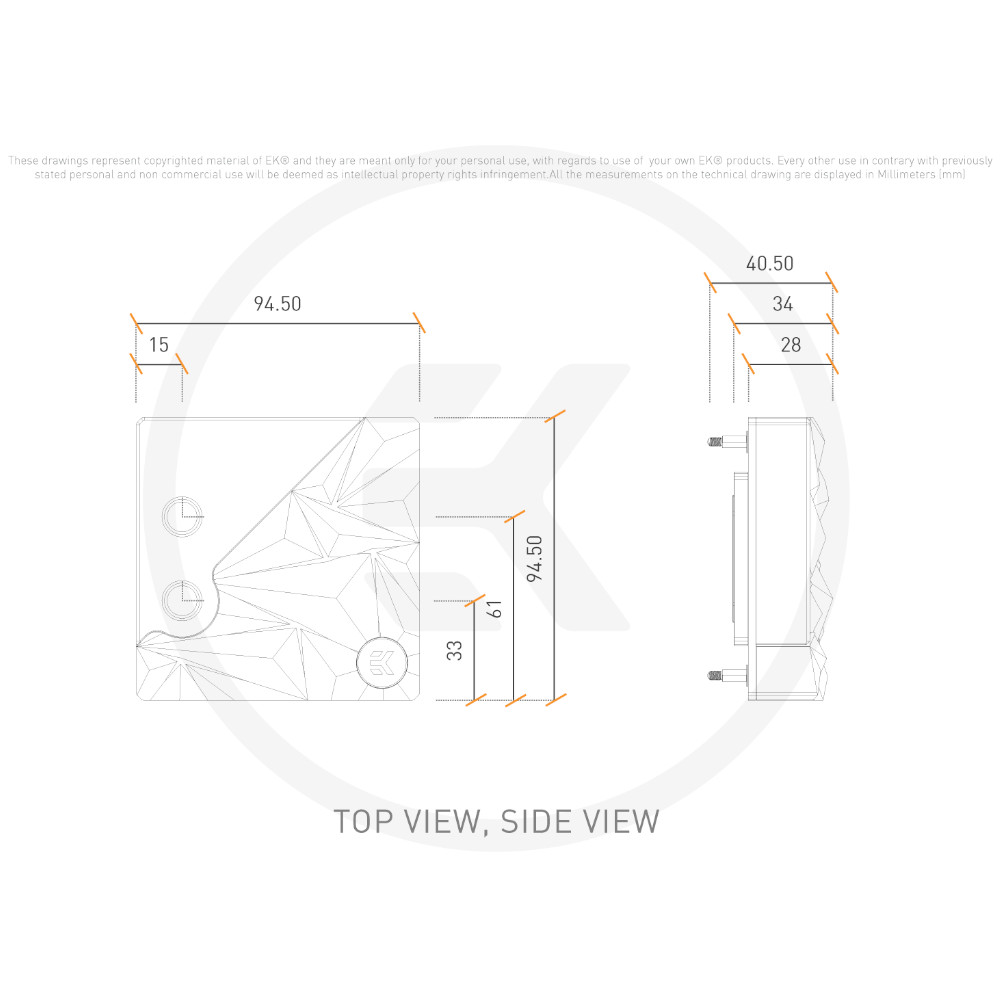 EK Water Blocks - EK Water Blocks EK-Quantum Velocity² Edge D-RGB CPU Water Block - 1700/1851 Black Special Edition