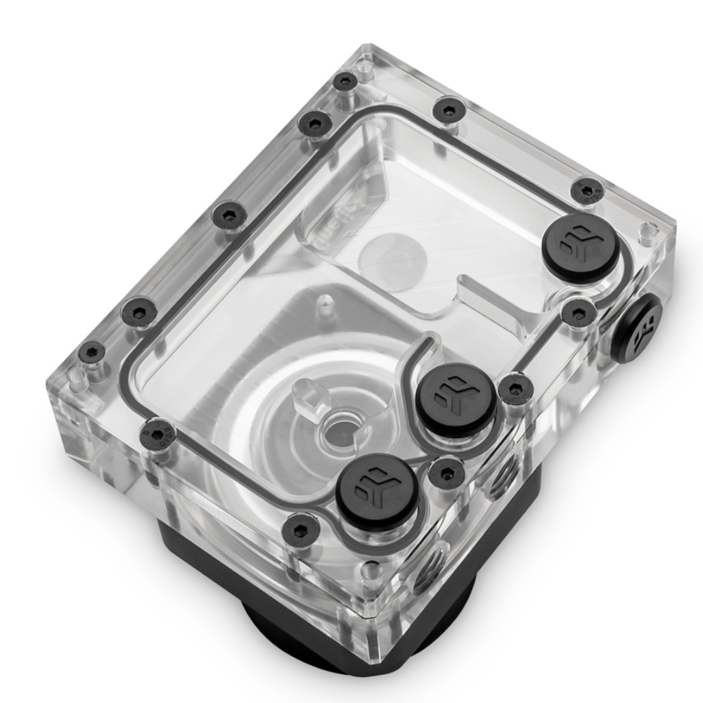 EK Water Blocks - EK Water Blocks EK-Quantum Kinetic3 FLT 92 D-RGB Pump/Reservoir Combo - Plexi