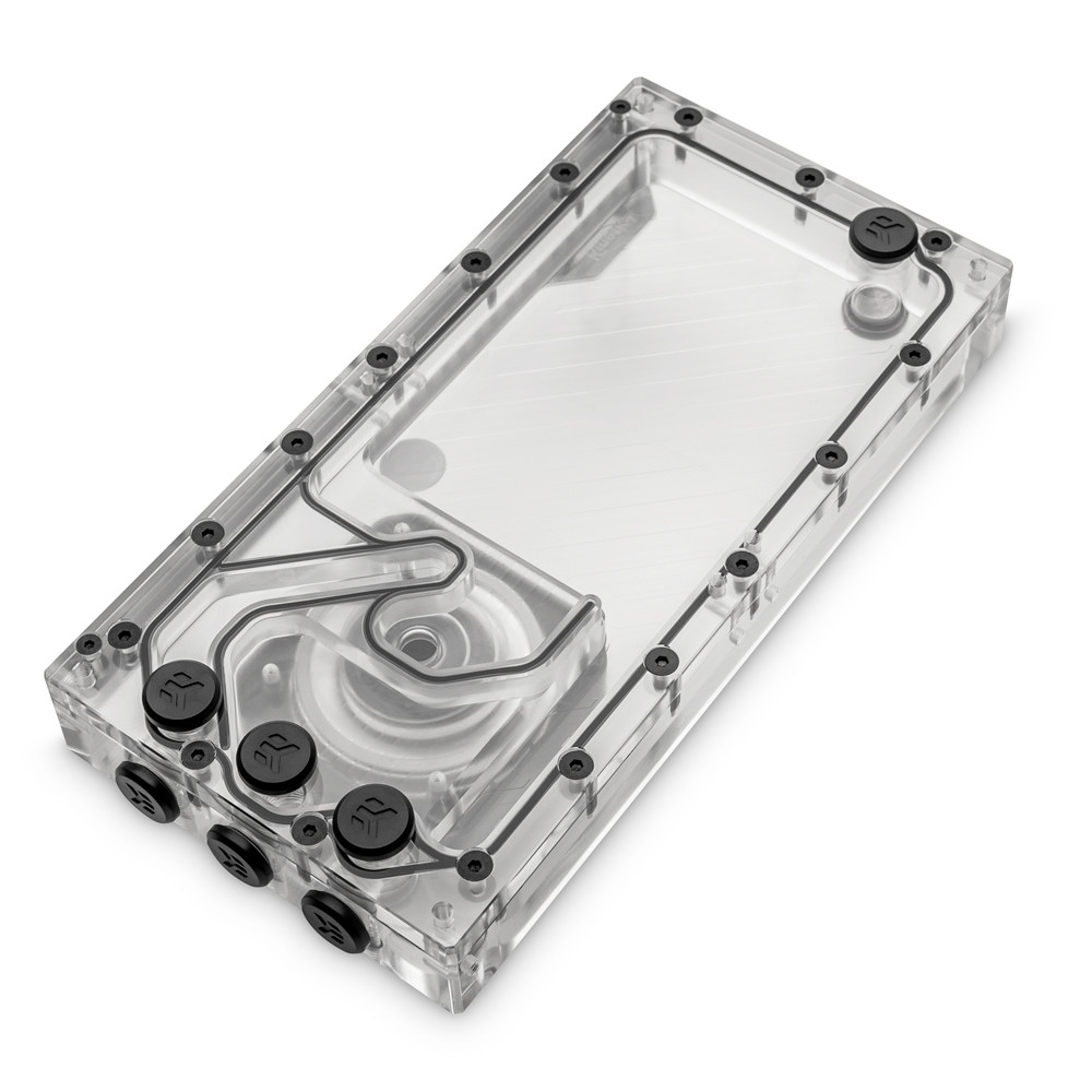 EK Water Blocks - EK Water Blocks EK-Quantum Kinetic3 FLT 240 D-RGB Pump/Reservoir Combo - Plexi