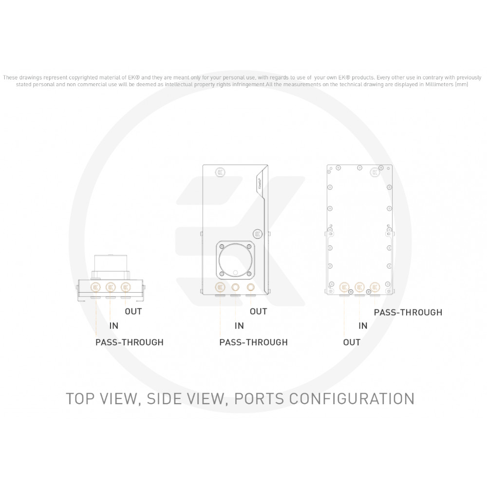 EK Water Blocks - EK Water Blocks EK-Quantum Kinetic3 FLT 240 D-RGB Pump/Reservoir Combo - Plexi