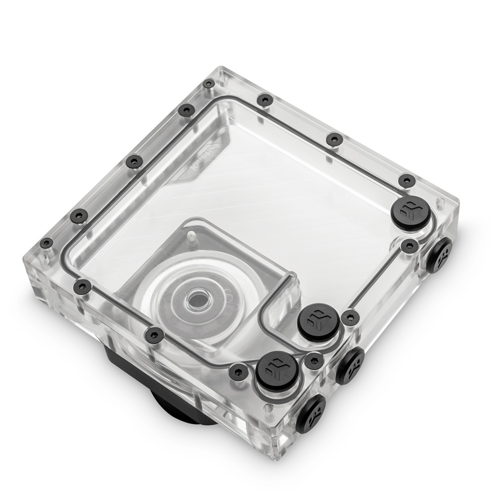 EK Water Blocks - EK Water Blocks EK-Quantum Kinetic3 FLT 140 D-RGB Pump/Reservoir Combo - Plexi