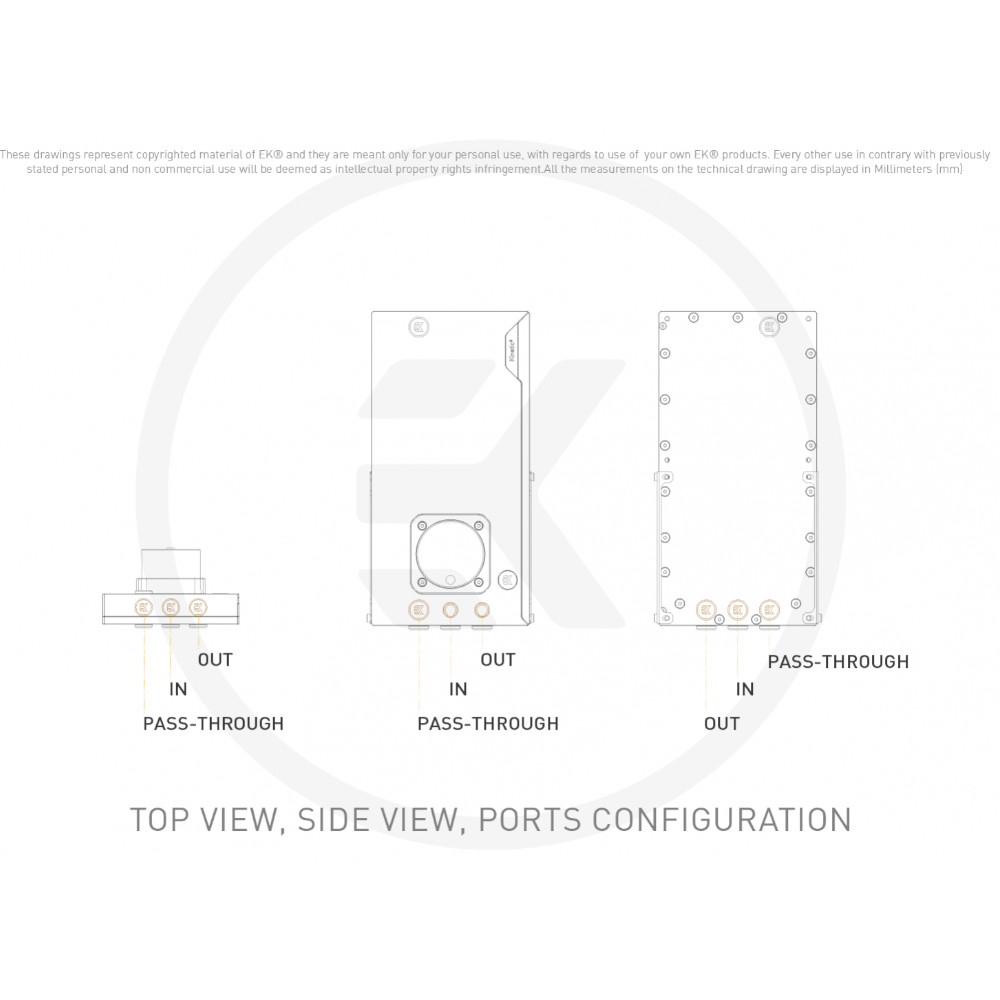 EK Water Blocks - EK Water Blocks EK-Quantum Kinetic3 FLT 280 D-RGB Pump/Reservoir Combo - Plexi