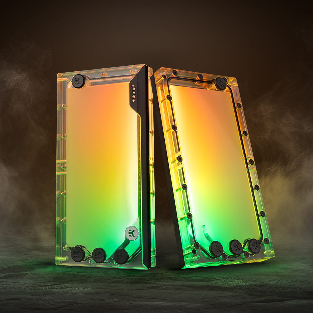 EK Water Blocks - EK Water Blocks EK-Quantum Volume3 FLT 240 D-RGB Reservoir - Plexi