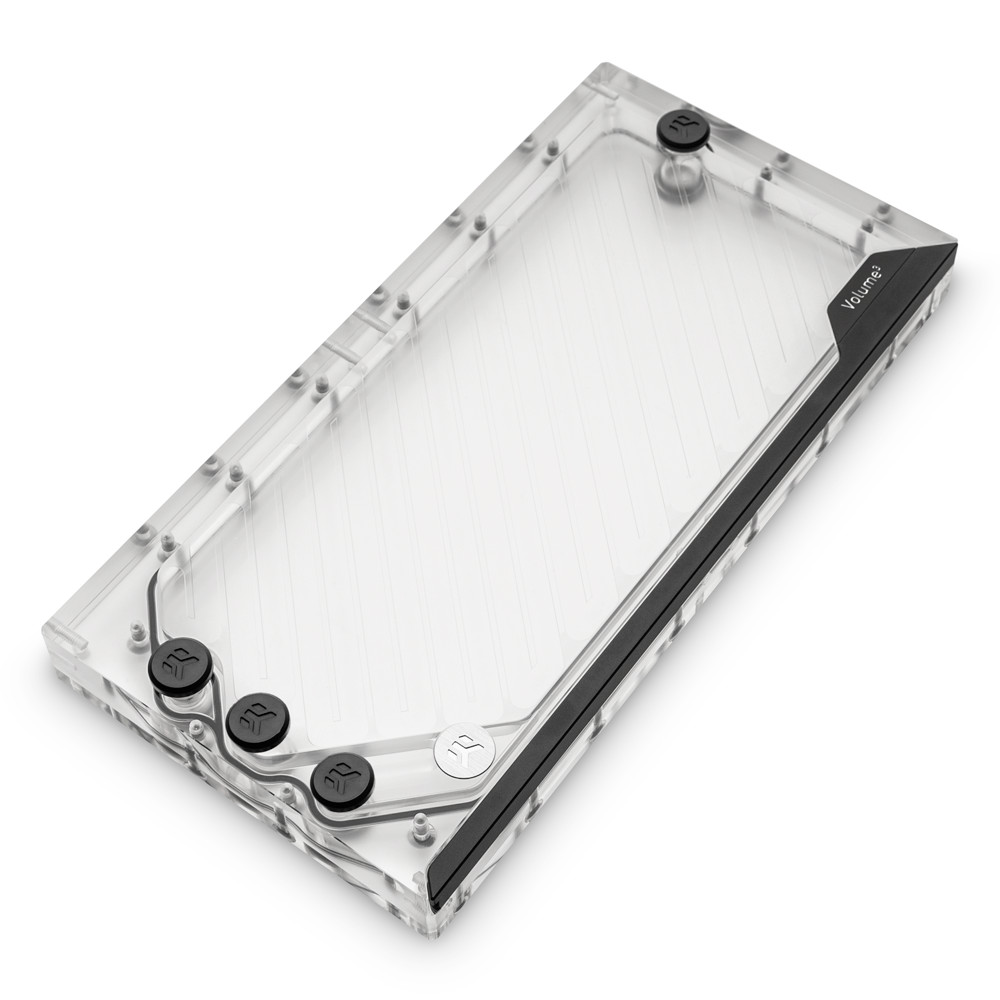 EK Water Blocks - EK Water Blocks EK-Quantum Volume3 FLT 280 D-RGB Reservoir - Plexi