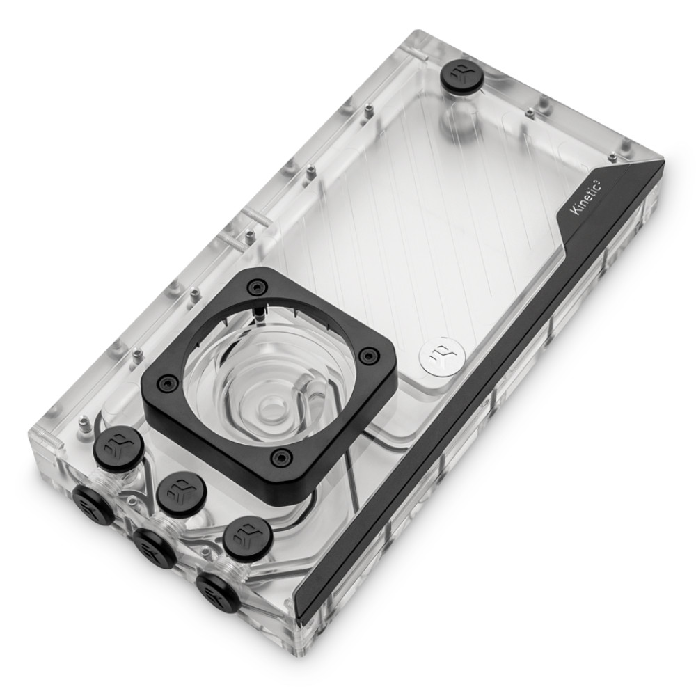 EK Water Blocks EK-Quantum Kinetic3 FLT 240 D5/DDC Body D-RGB Reservoir - Plexi