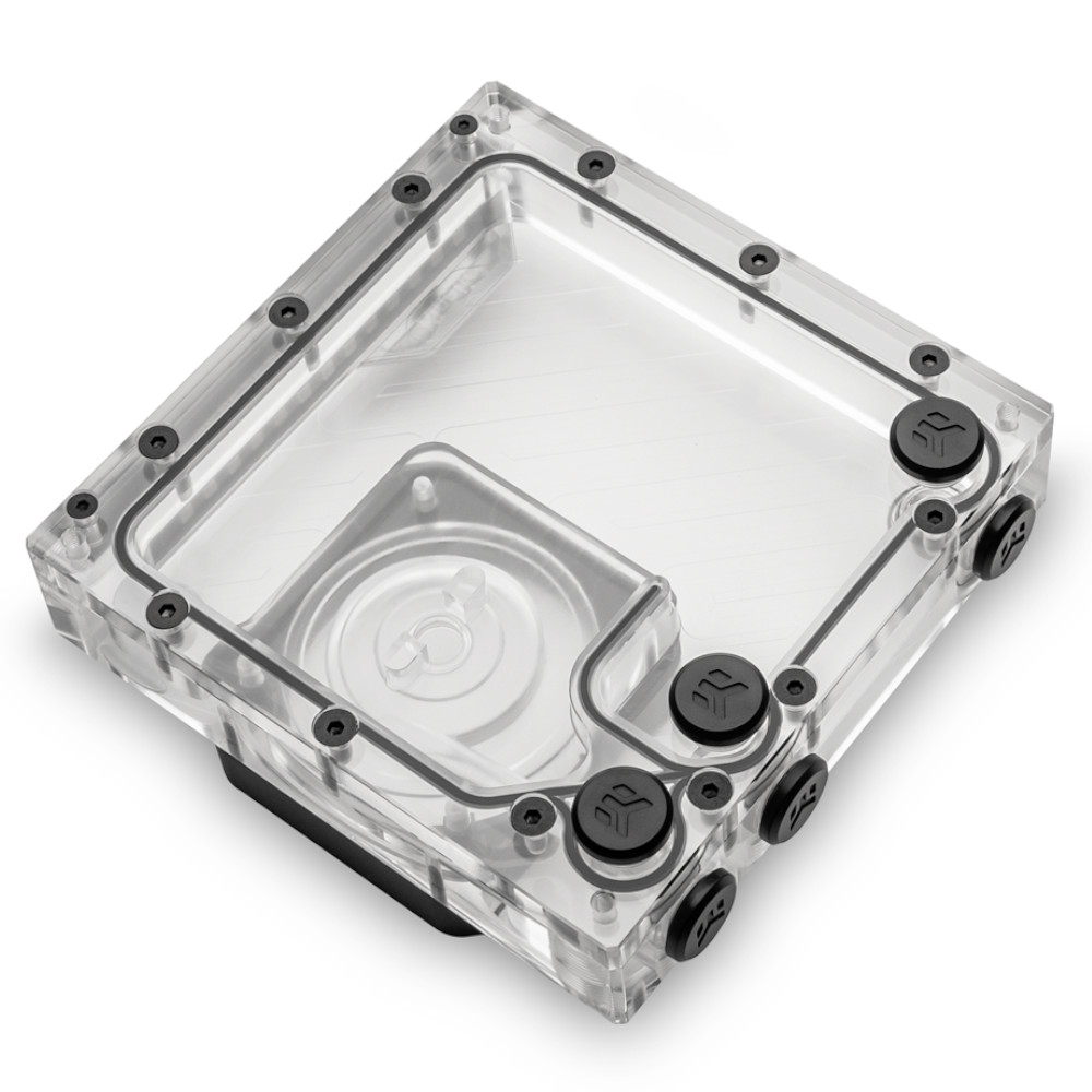 EK Water Blocks - EK Water Blocks EK-Quantum Kinetic3 FLT 140 D5/DDC Body D-RGB Reservoir - Plexi