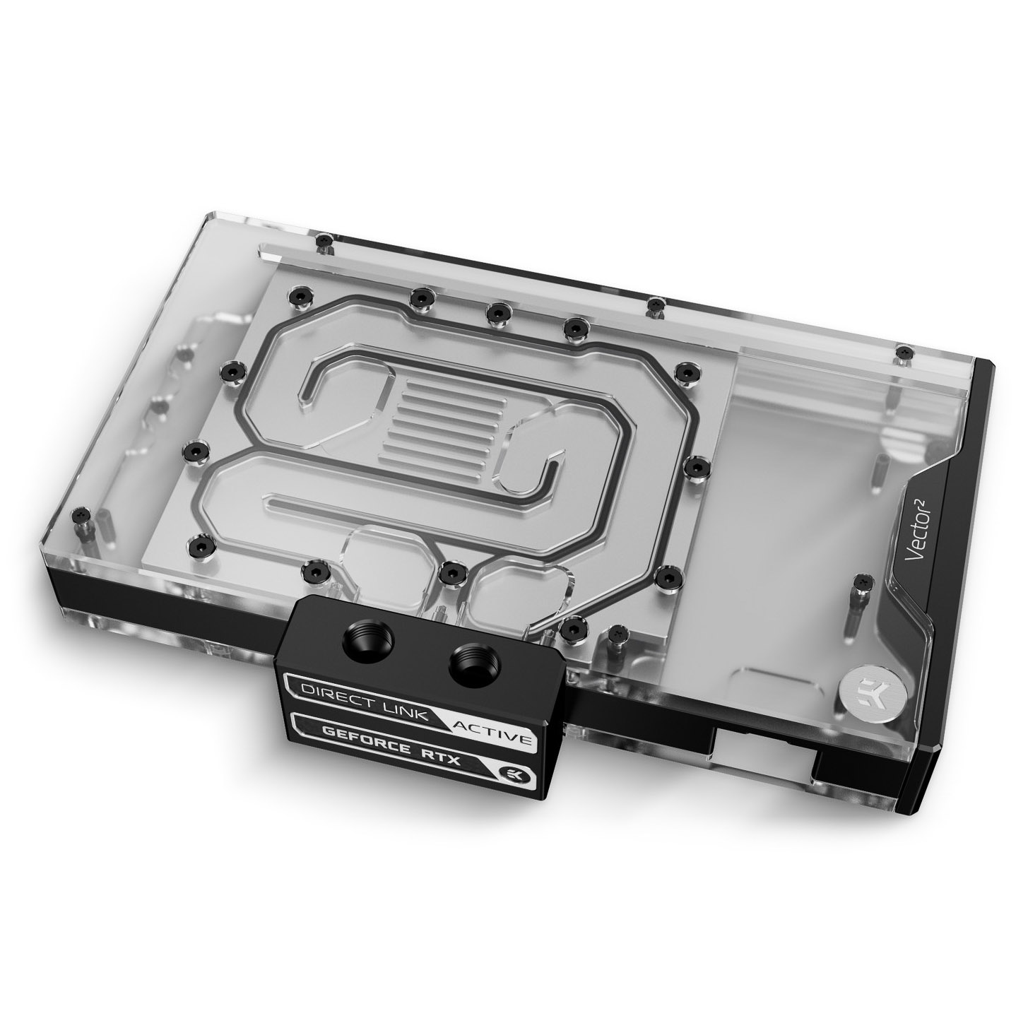 EK Water Blocks - EK Water Blocks EK-Quantum Vector² EVO Strix/TUF RTX 4090 D-RGB ABP Set Graphics Card Waterblock- Nicke + Plexil