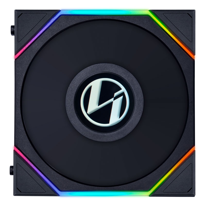 Lian Li - Lian Li UNI FAN TL LCD 120mm PWM, RGB Triple Fan Pack - Black