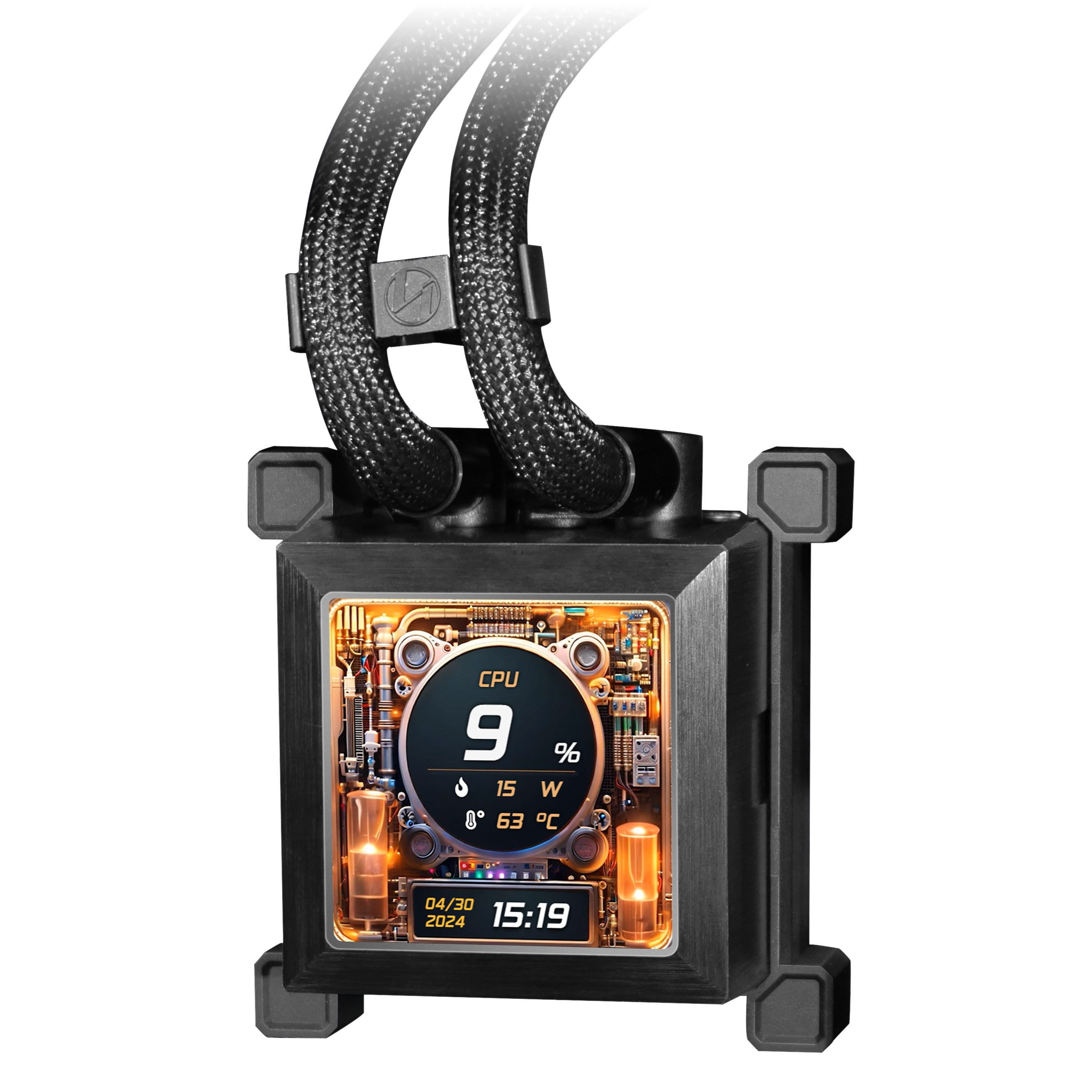 Lian Li - Lian Li HydroShift LCD 360TL AIO CPU Cooler 360mm - Black