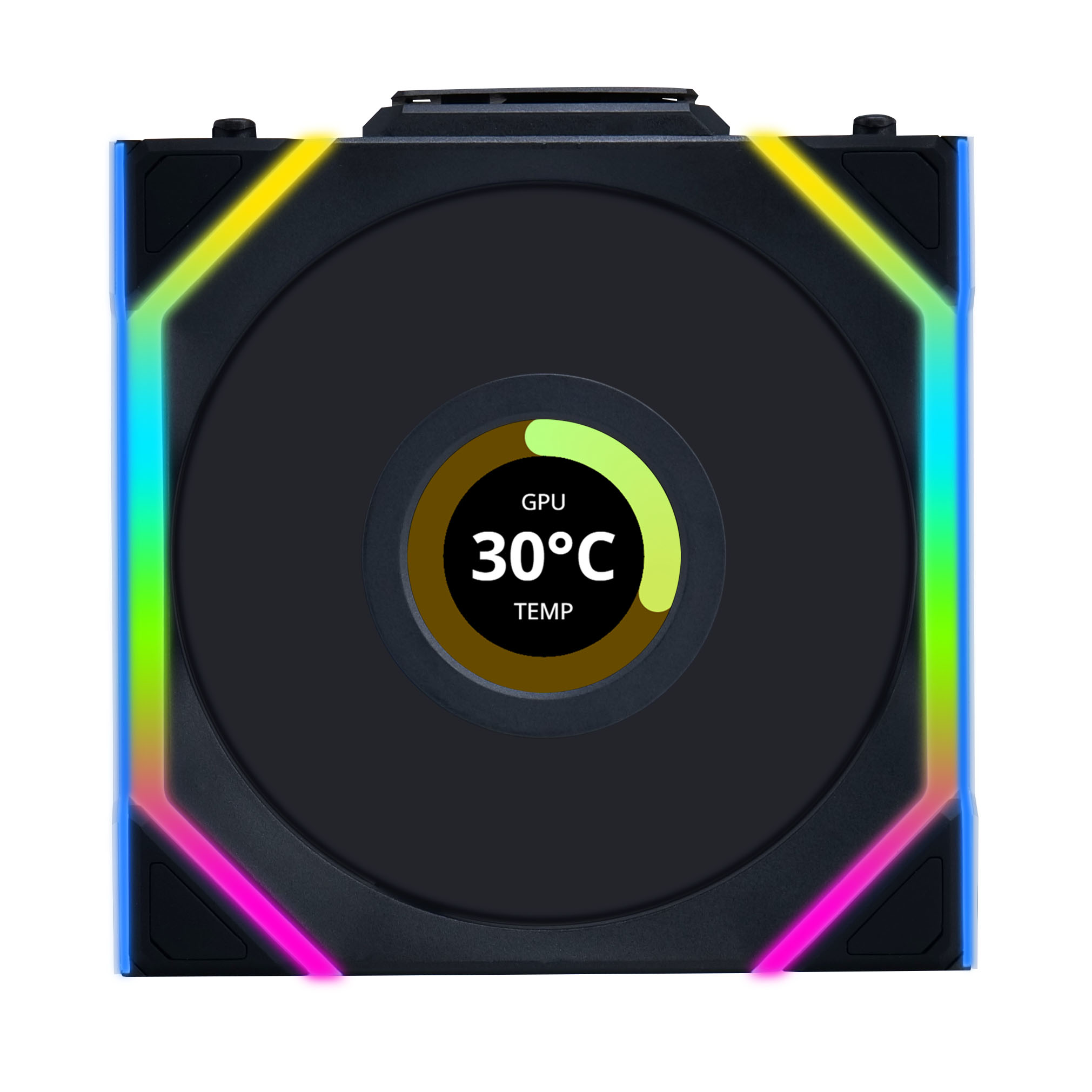 Lian Li - Lian Li UNI SL WIRELESS LCD RGB 120mm Fan - Black