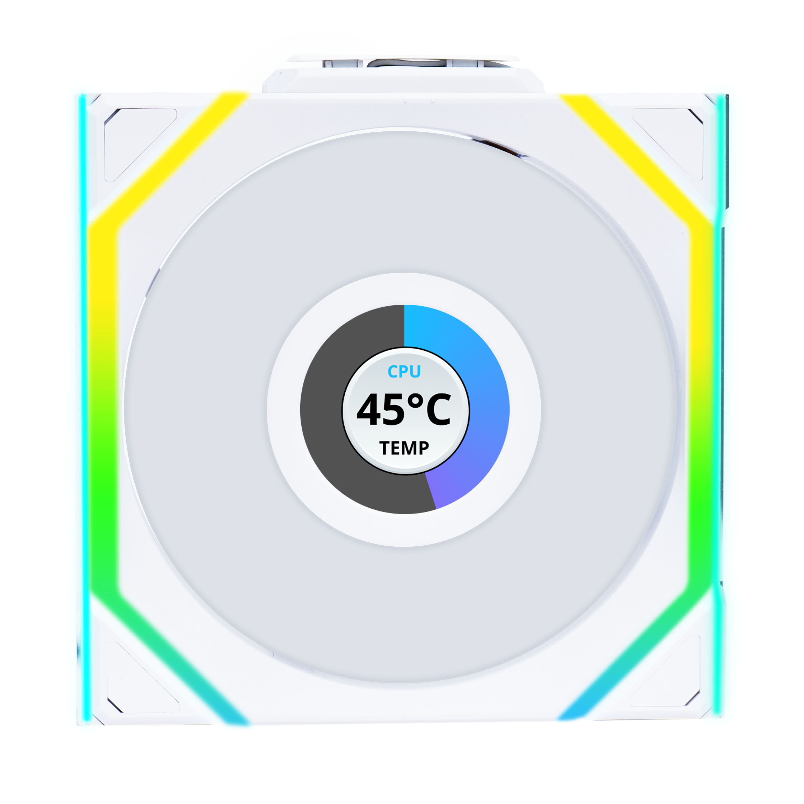 Lian Li - Lian Li UNI SL WIRELESS LCD RGB 120mm Fan - White