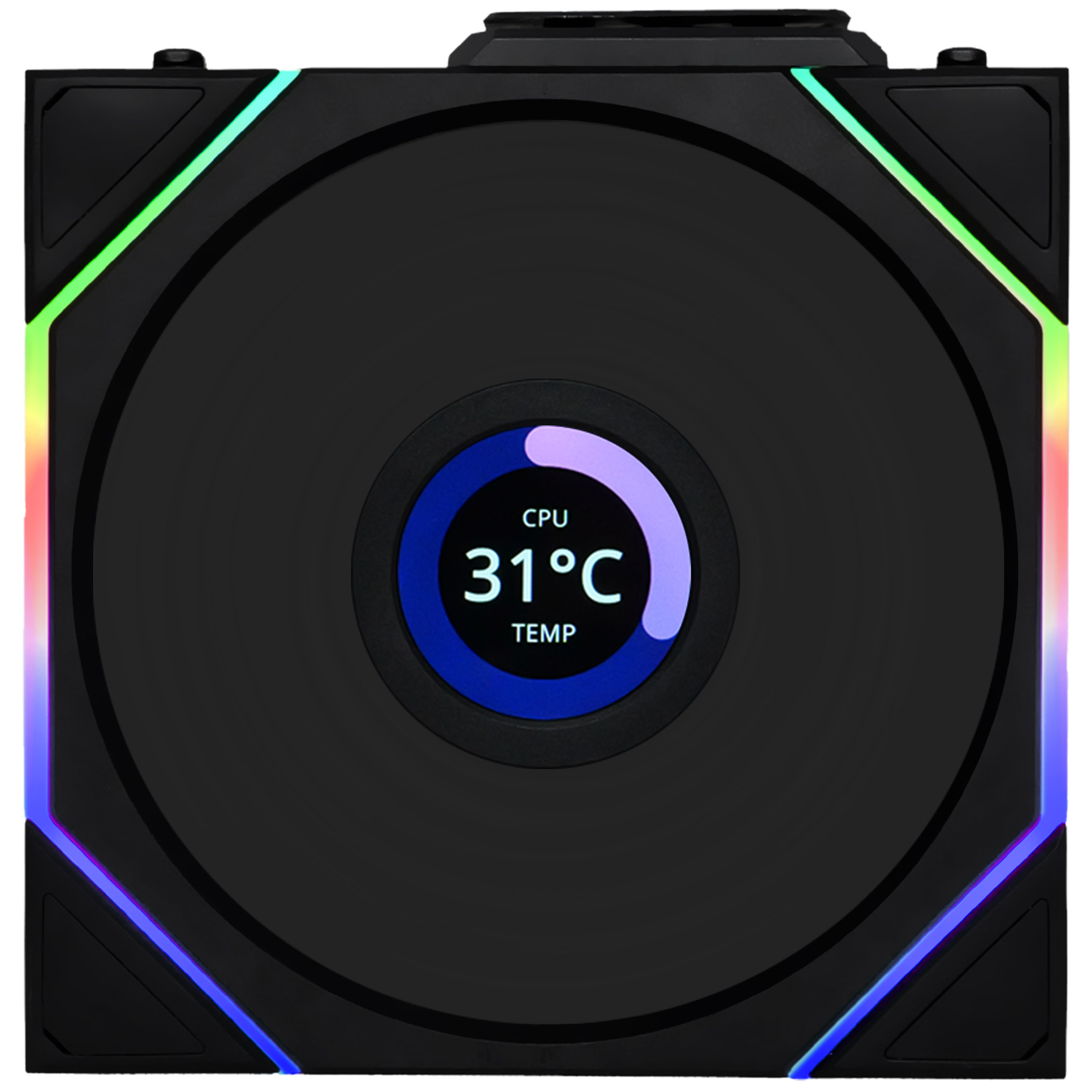 Lian Li - Lian Li UNI FAN TL LCD Wireless 120 Black Fan - 120mm