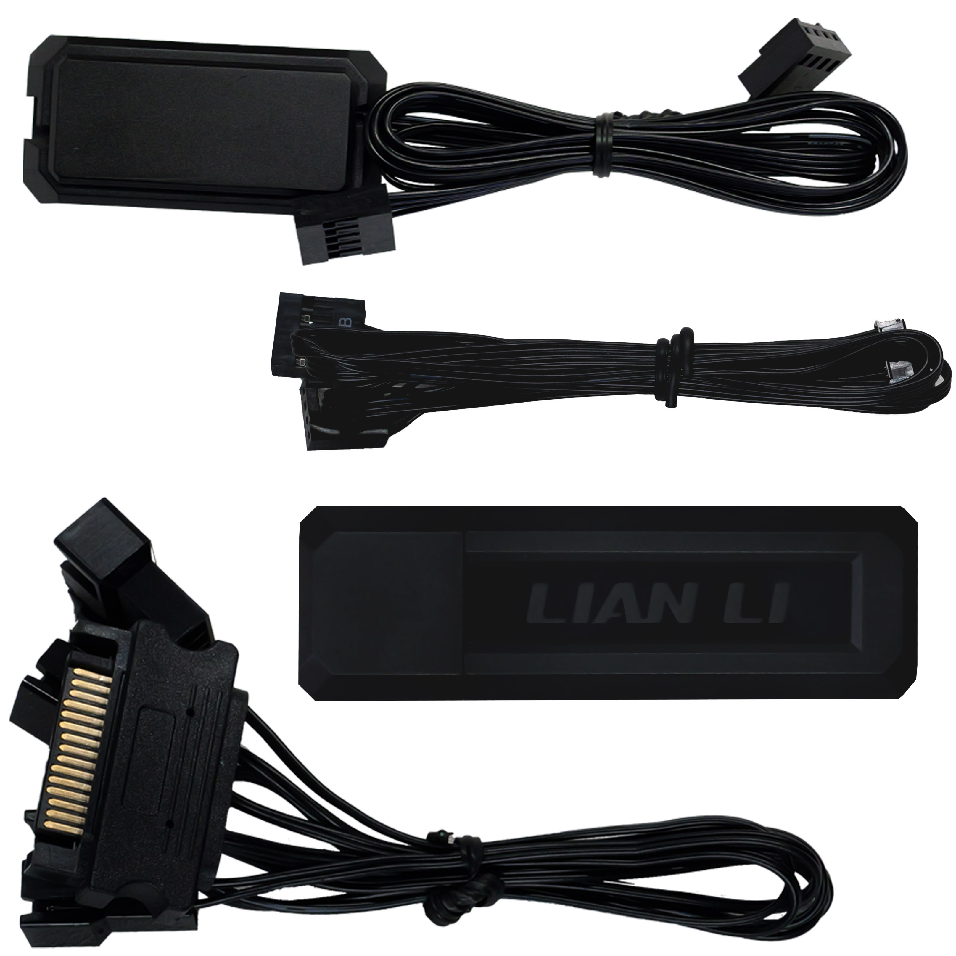 Lian Li - Lian Li UNI FAN TL LCD Wireless 120 Black Triple Fan Pack with Controller - 120mm