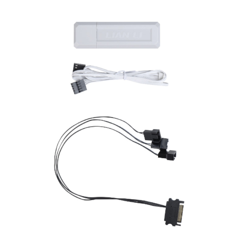 Lian Li - Lian Li UNI FAN SL WIRELESS Controller with PWM SATA Cable - White