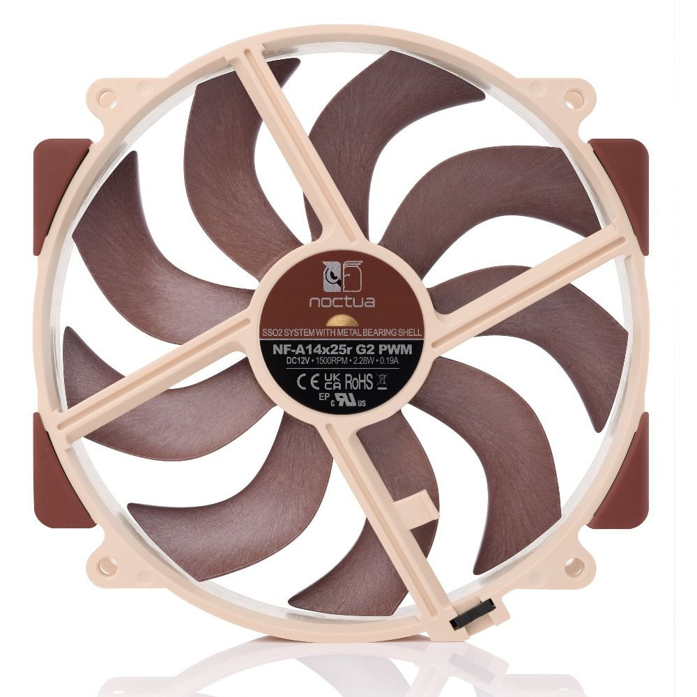 Noctua - Noctua NF-A14x25r G2 PWM 12V 1500RPM 140mm Next Gen Fan