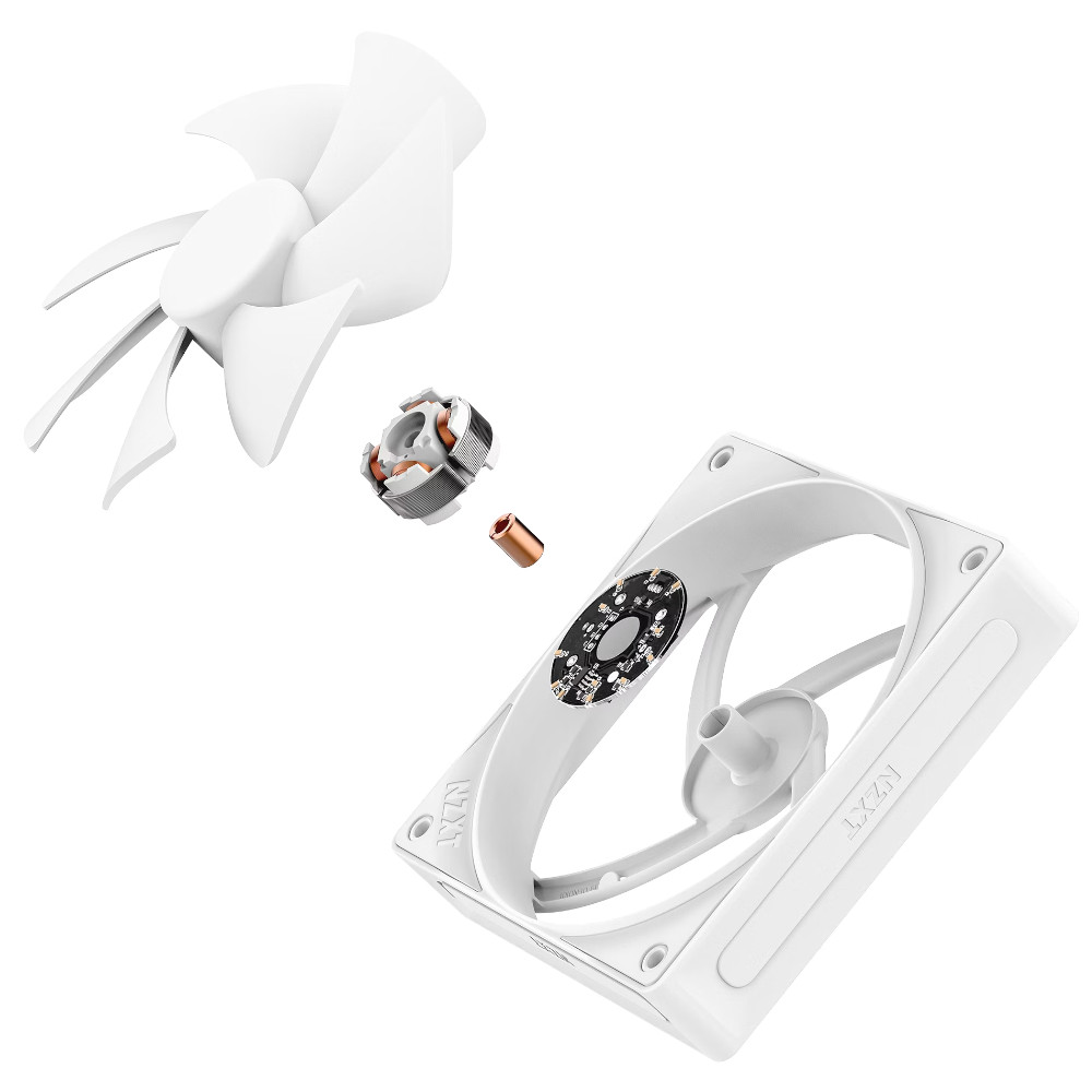 NZXT - NZXT F140P V2 High Performance PWM White Fan - 140mm