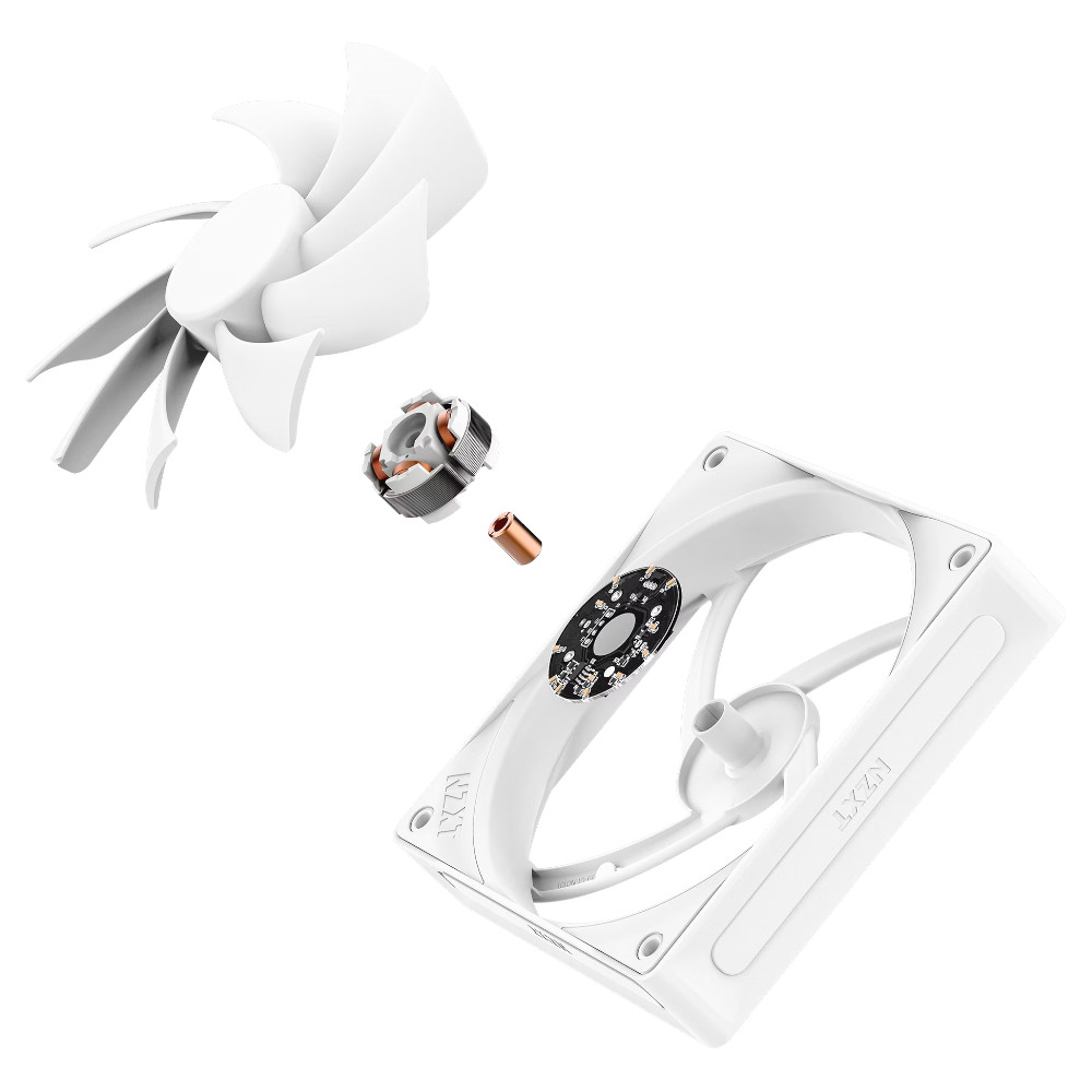 NZXT - NZXT F140Q V2 Quiet Airflow White PWM Fan - 140mm