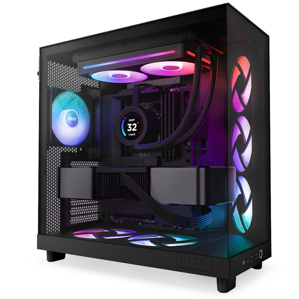 NZXT - NZXT F240 RGB Core 240mm Single Frame Fan - Black