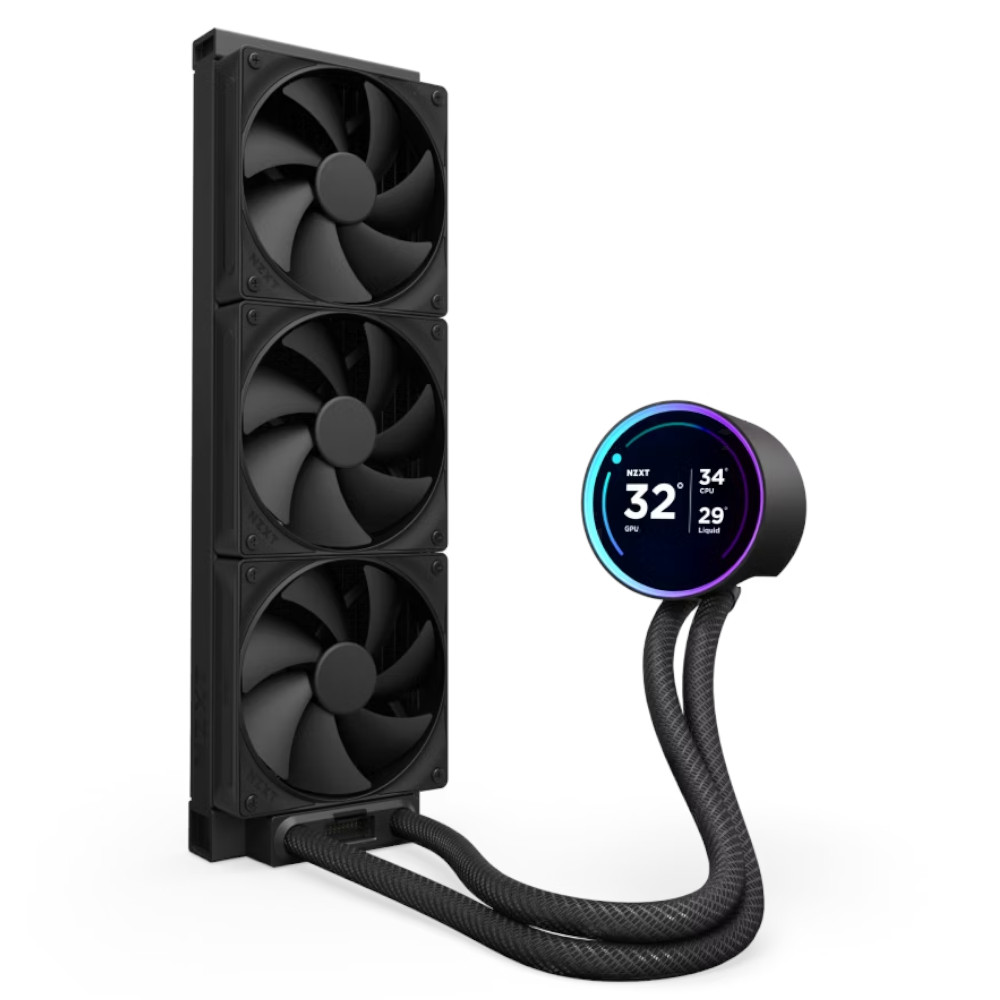 NZXT - NZXT Kraken 360 Elite V2 Black AIO CPU Water Cooler - 360mm