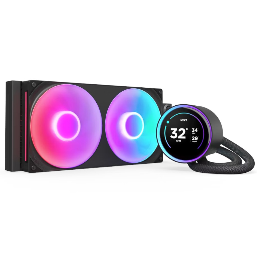 NZXT Kraken 280 Elite V2 Black RGB AIO CPU Water Cooler - 280mm