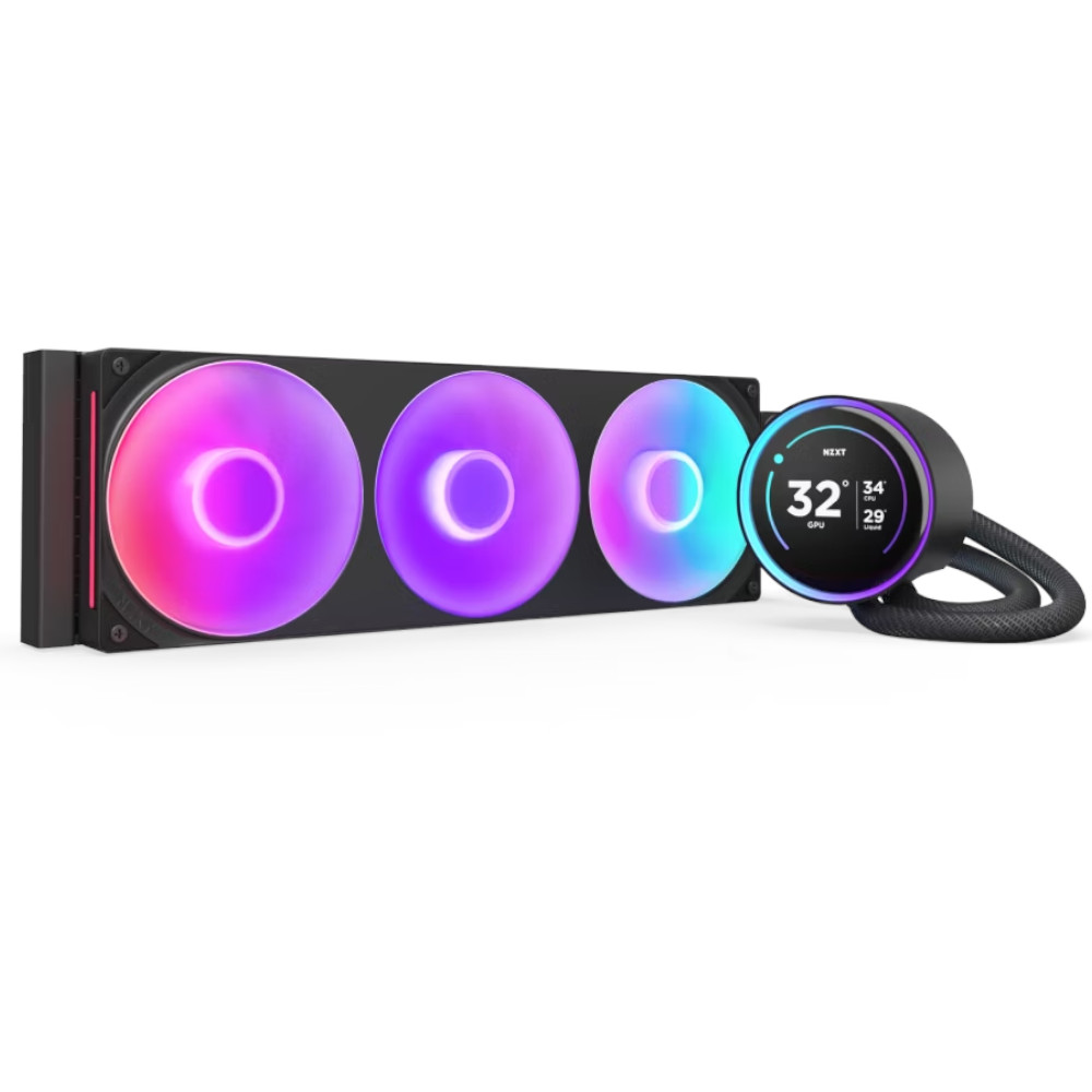 NZXT Kraken 360 Elite V2 Black RGB AIO CPU Water Cooler - 360mm