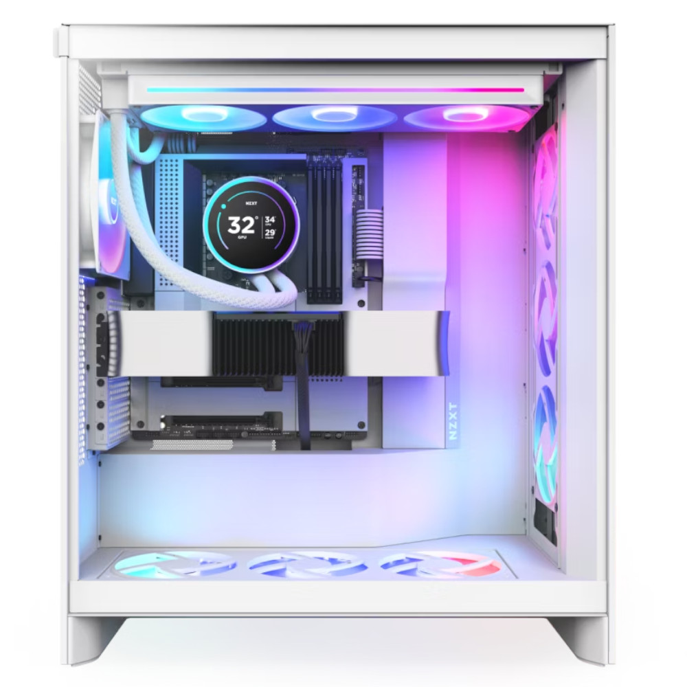 NZXT - NZXT Kraken 360 Elite V2 White RGB AIO CPU Water Cooler - 360mm