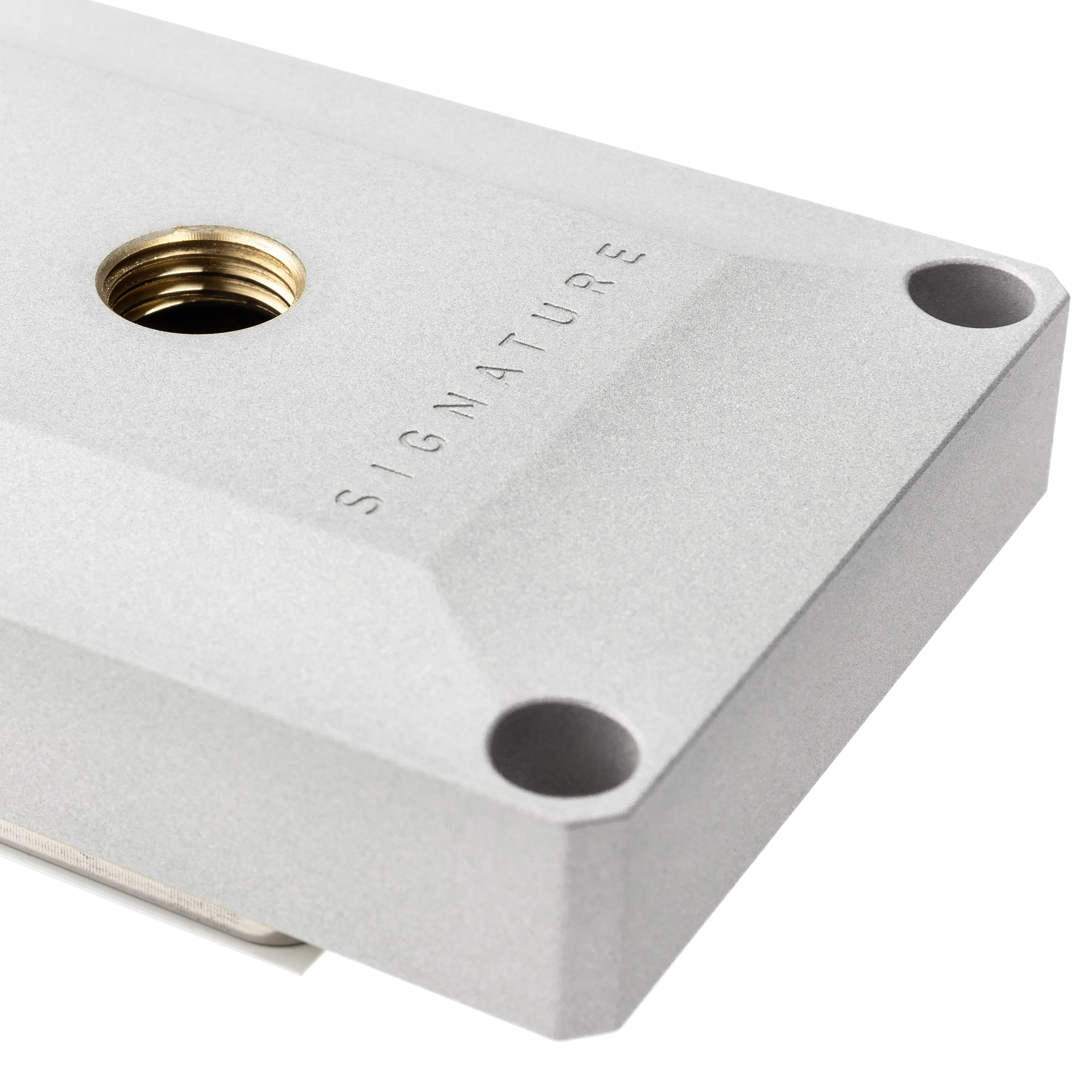 Optimus - Optimus Signature V3 AMD Silver Ceramic CPU Water Block - Nickel Cold Plate