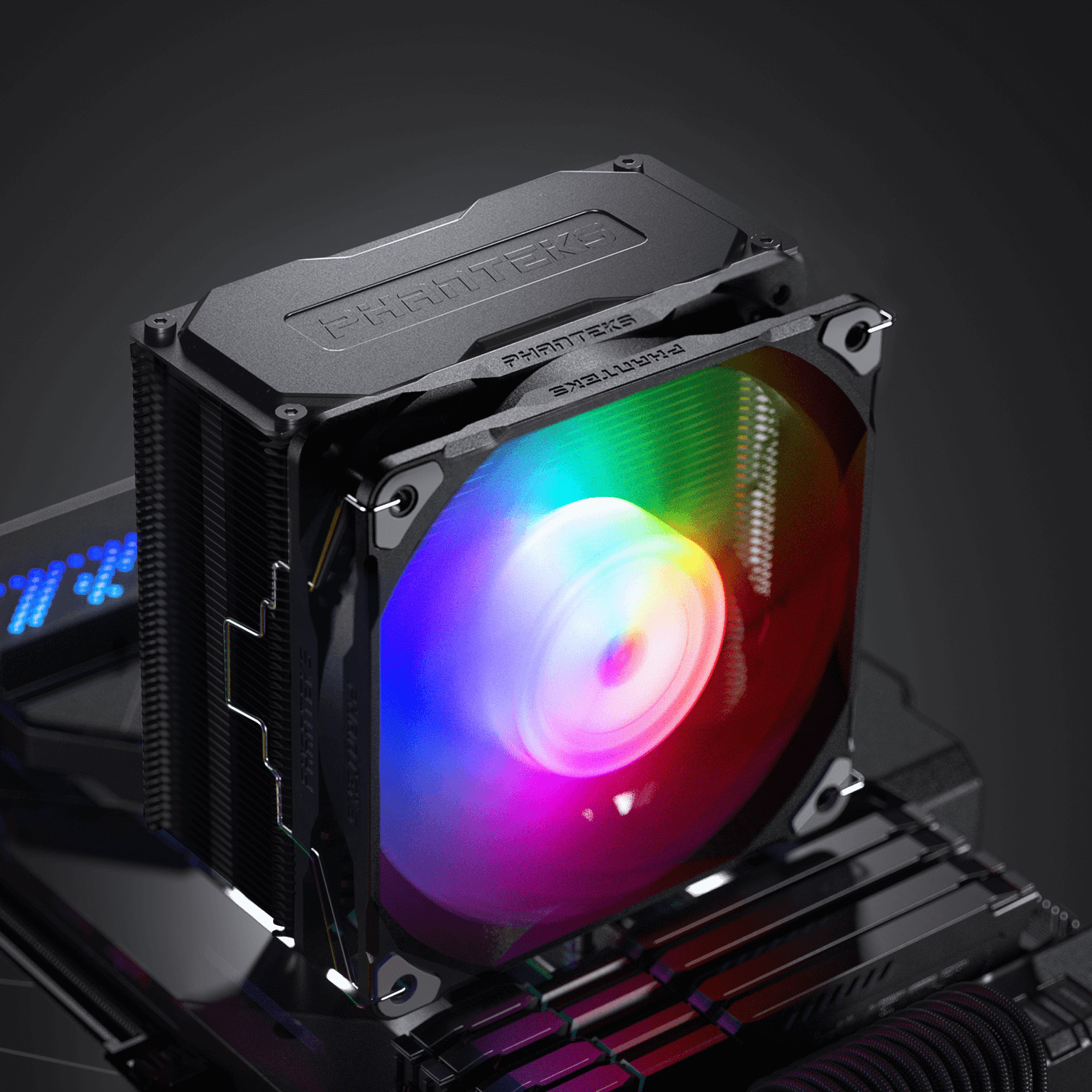 Phanteks - Phanteks POLAR ST5-120 D-RGB Black CPU Cooler - 120mm