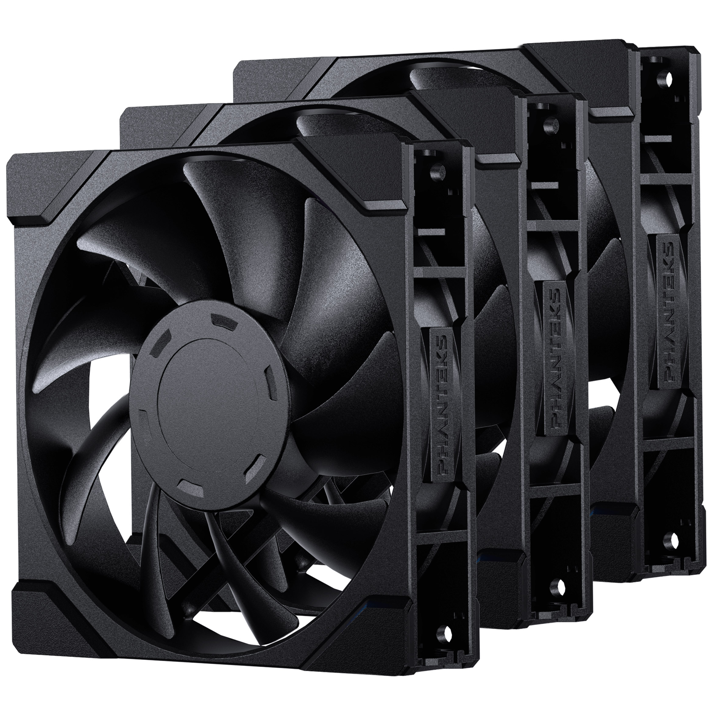 Phanteks M25 Gen2 120mm High-Airflow PWM Triple Fan Pack - Black