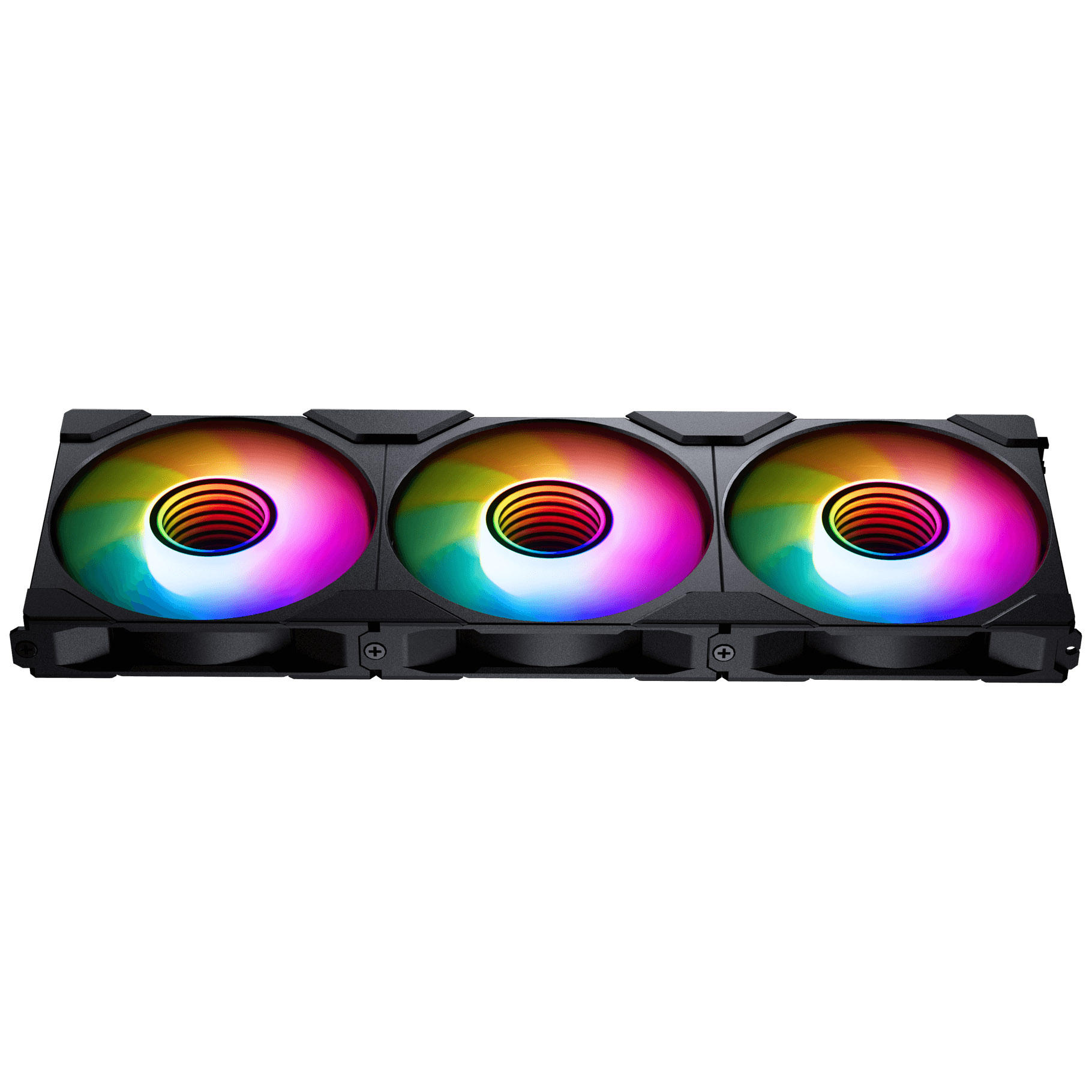 Phanteks - Phanteks M25 Gen2 120mm Reversed Airflow DRGB PWM Triple Fan Pack - Black