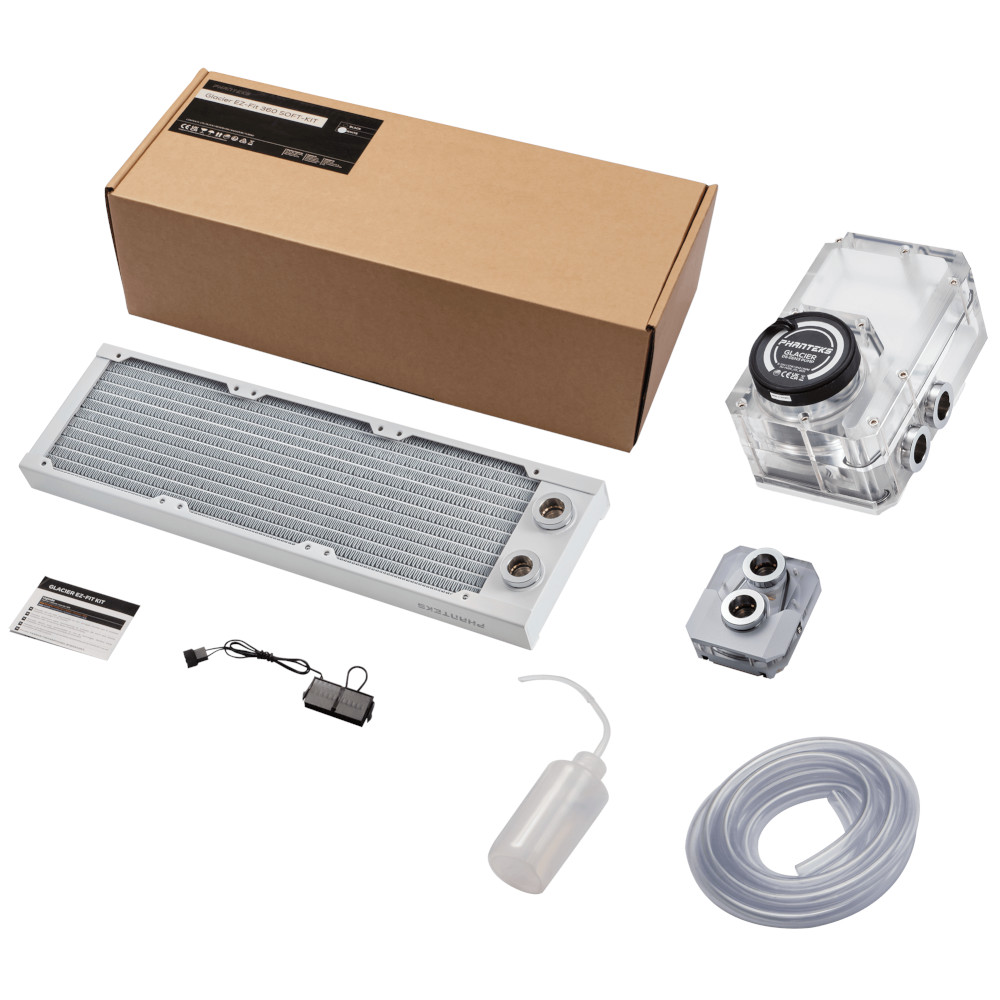 Phanteks - Phanteks EZ-Fit 360 Soft Tubing Full CPU Water Cooling Kit - White