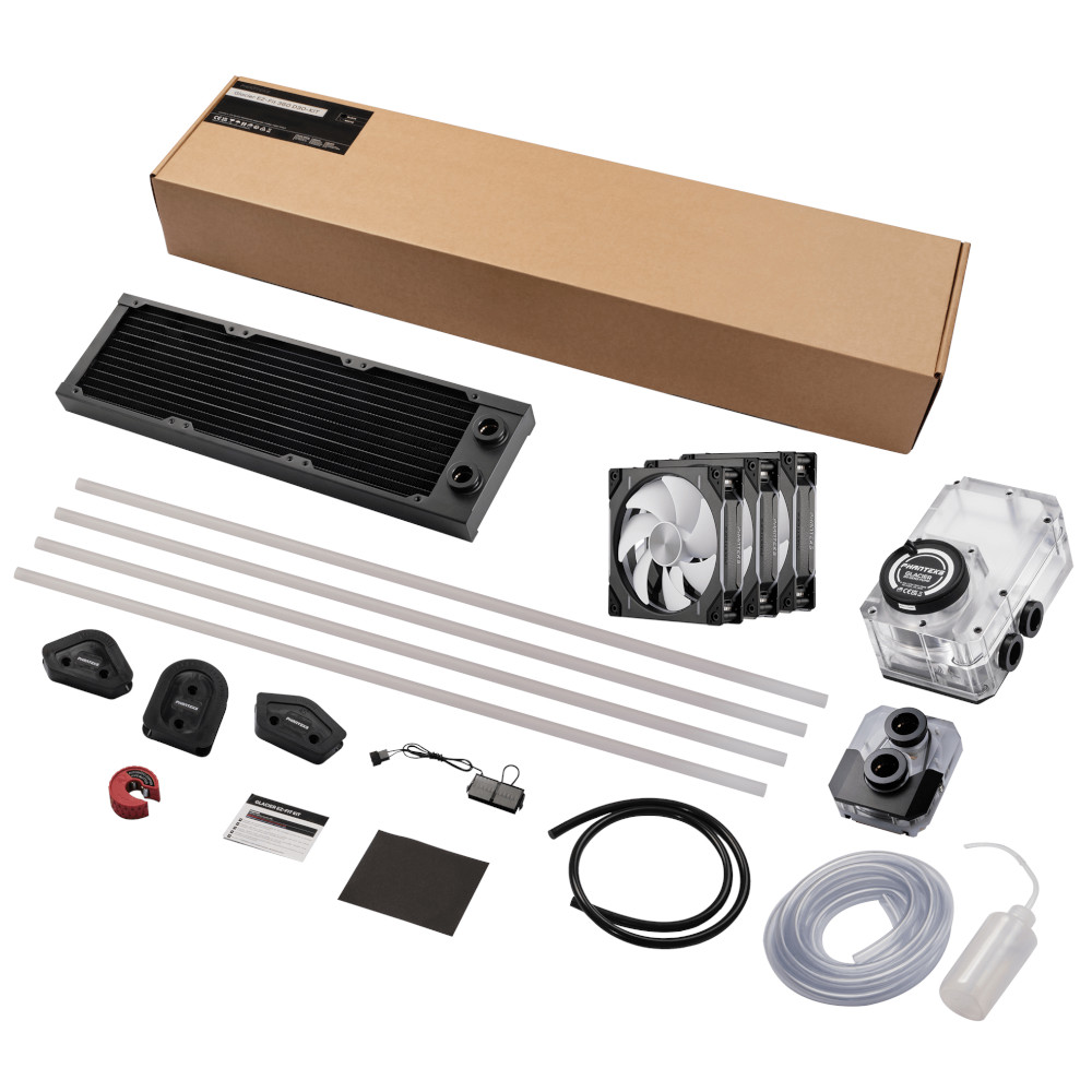 Phanteks - Phanteks EZ-Fit 360 D30 Full CPU Water Cooling Kit - Black