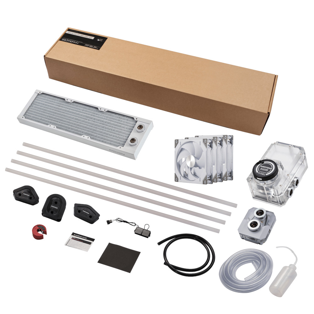 Phanteks - Phanteks EZ-Fit 360 D30 Full CPU Water Cooling Kit - White