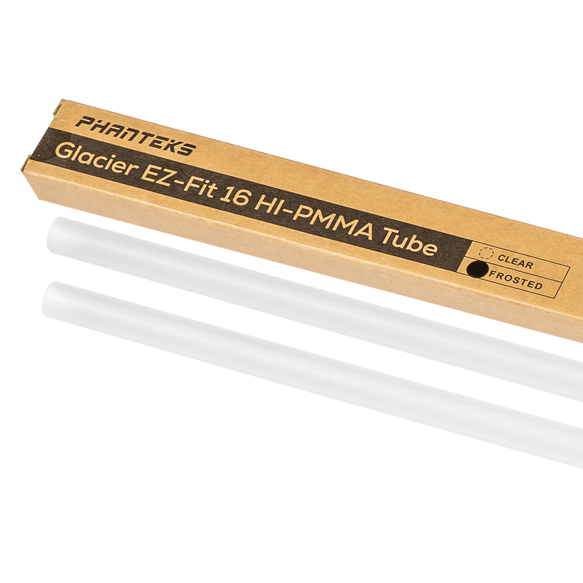 Phanteks - Phanteks EZ-FIT 16 HI-PMMA Hard Tubing - 16mm Frosted