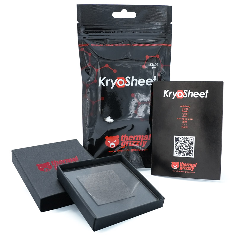Thermal Grizzly - Thermal Grizzly KryoSheet Thermal Pad - 33 x 33 mm