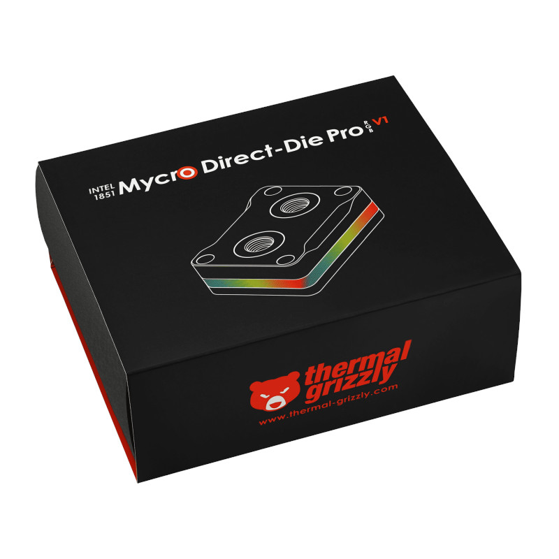 Thermal Grizzly - Thermal Grizzly Mycro Direct-Die Pro V1 DRGB CPU Water Block - Intel 1851