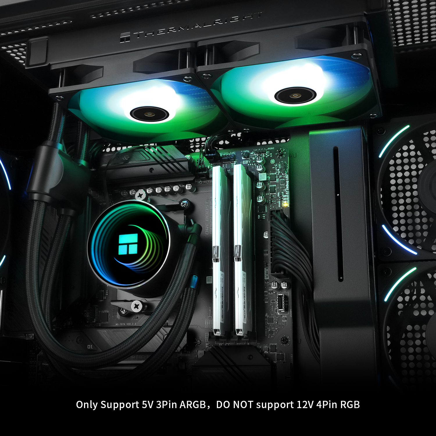 Thermalright - Thermalright Frozen Notte 240 Black ARGB V2 All In One CPU Cooler