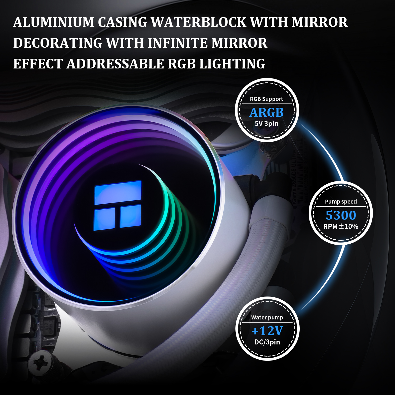 Thermalright - Thermalright Frozen Notte 240 White ARGB V2 All In One CPU Cooler