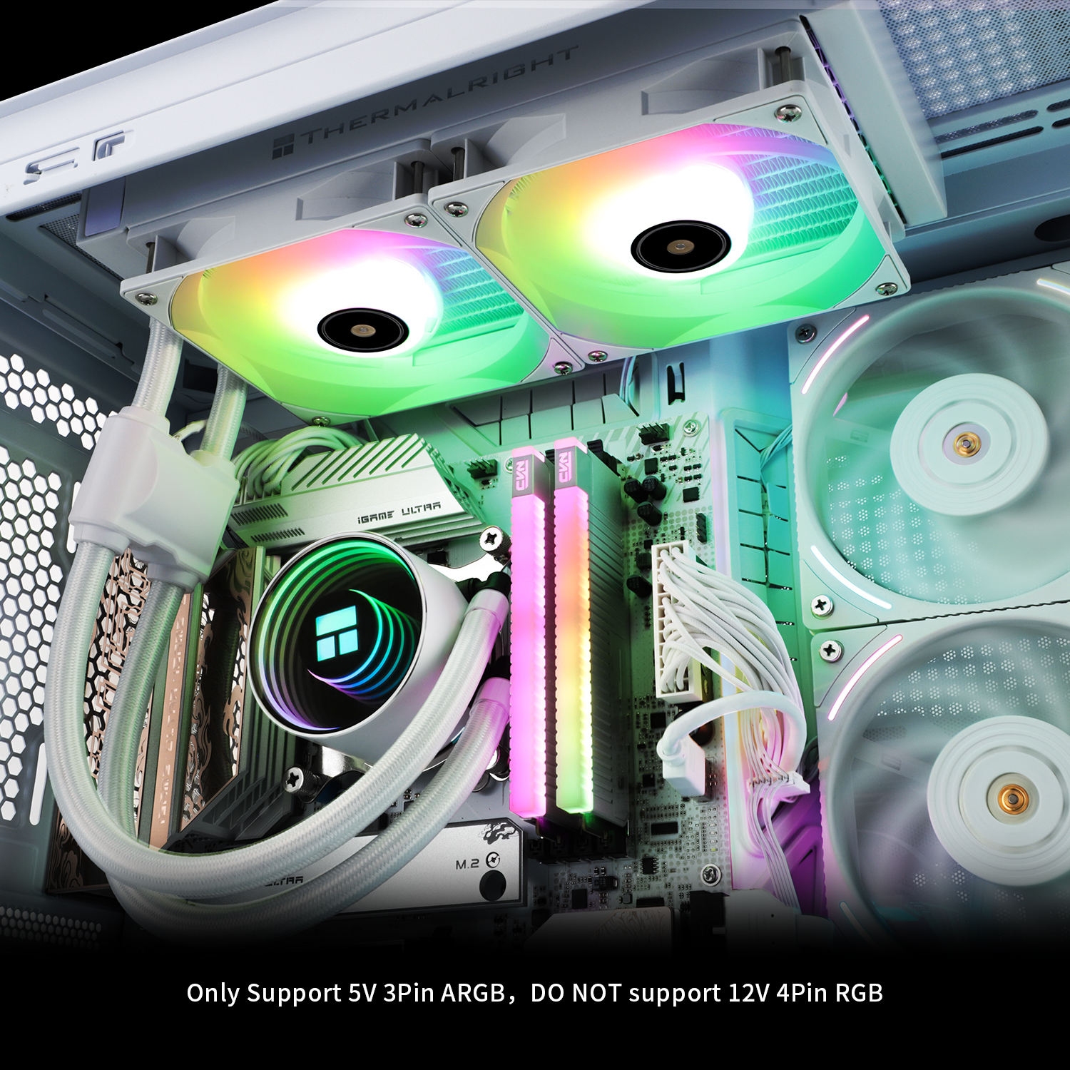 Thermalright - Thermalright Frozen Notte 240 White ARGB V2 All In One CPU Cooler