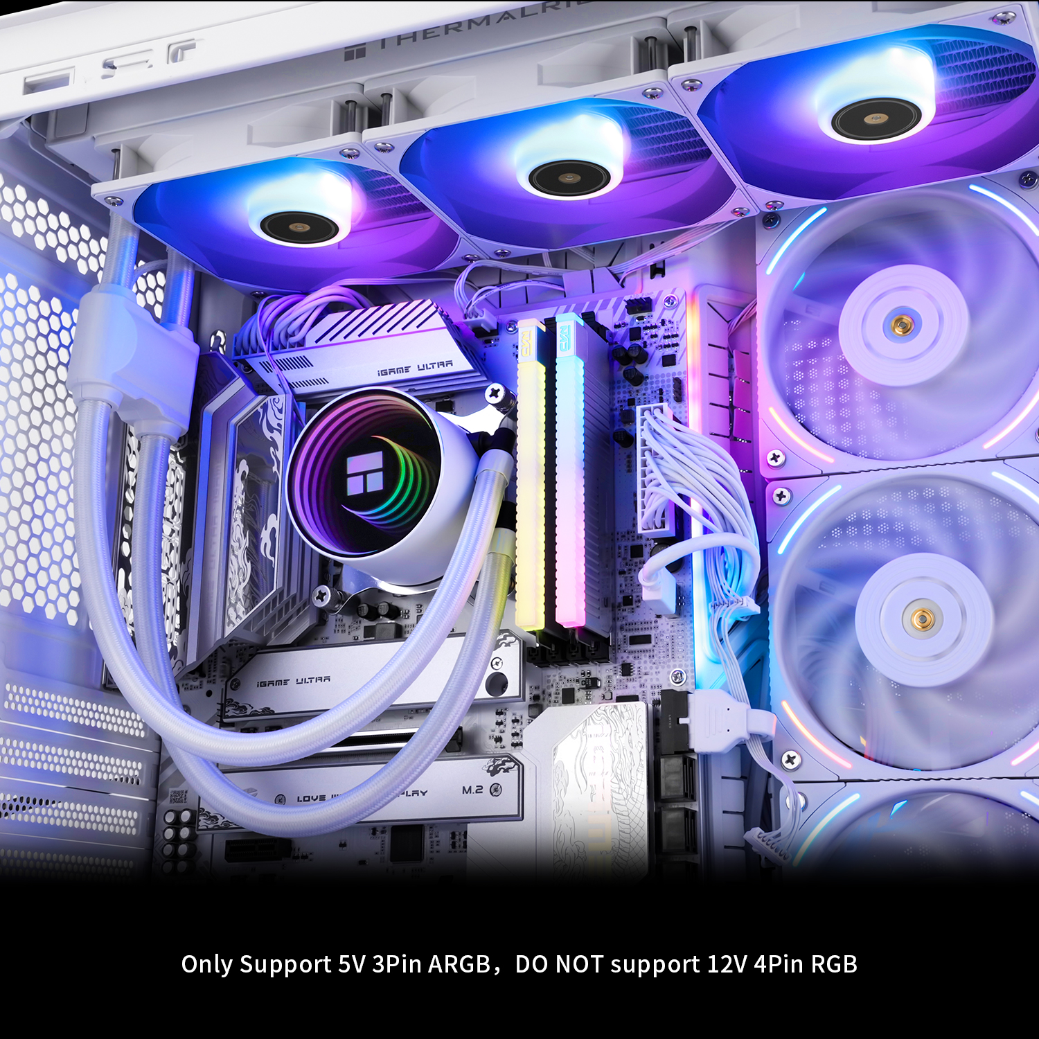 Thermalright - Thermalright Frozen Notte 360 White ARGB V2 All In One CPU Cooler