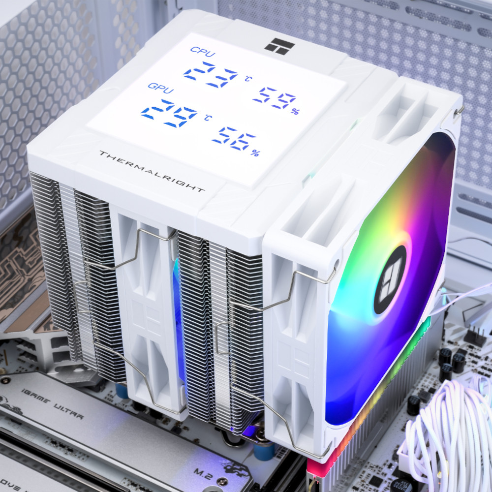 Thermalright - Thermalright Peerless Assassin 120 Digital ARGB White CPU Cooler - 120mm