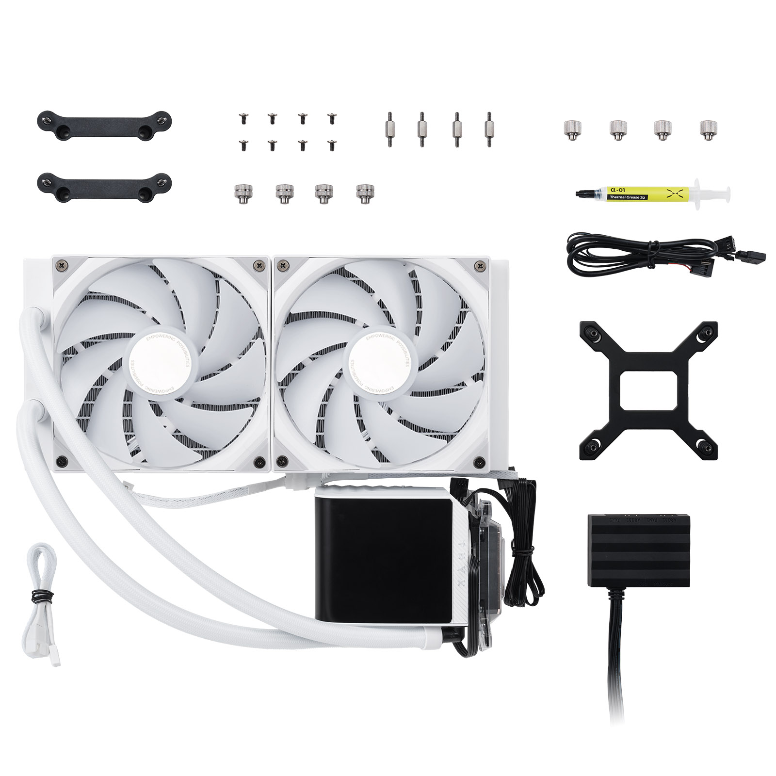 Tryx - TRYX PANORAMA 280mm AIO Liquid Cooler ARGB White