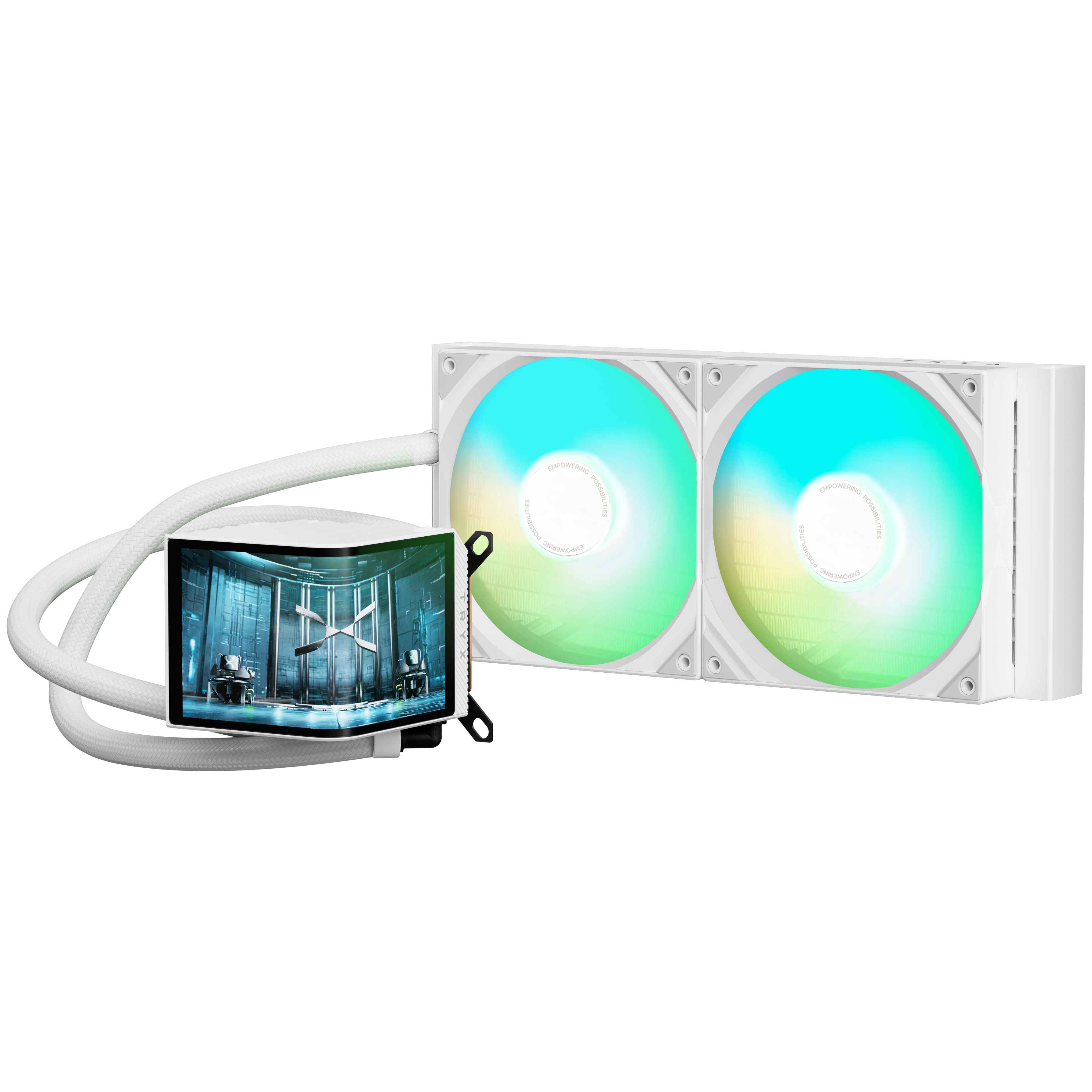 TRYX PANORAMA 280mm AIO Liquid Cooler ARGB White