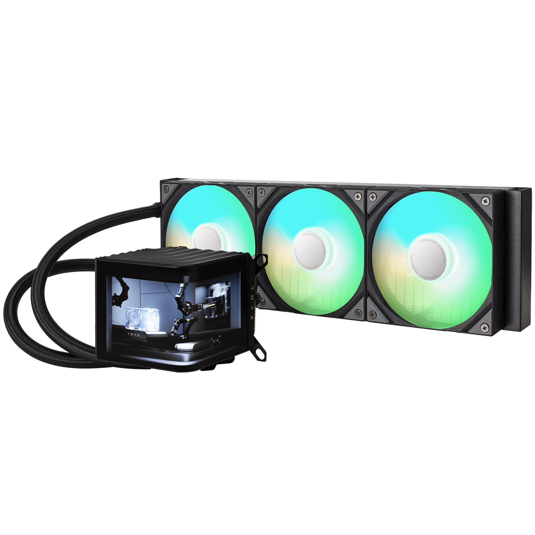 TRYX PANORAMA 360mm AIO Liquid Cooler ARGB Black