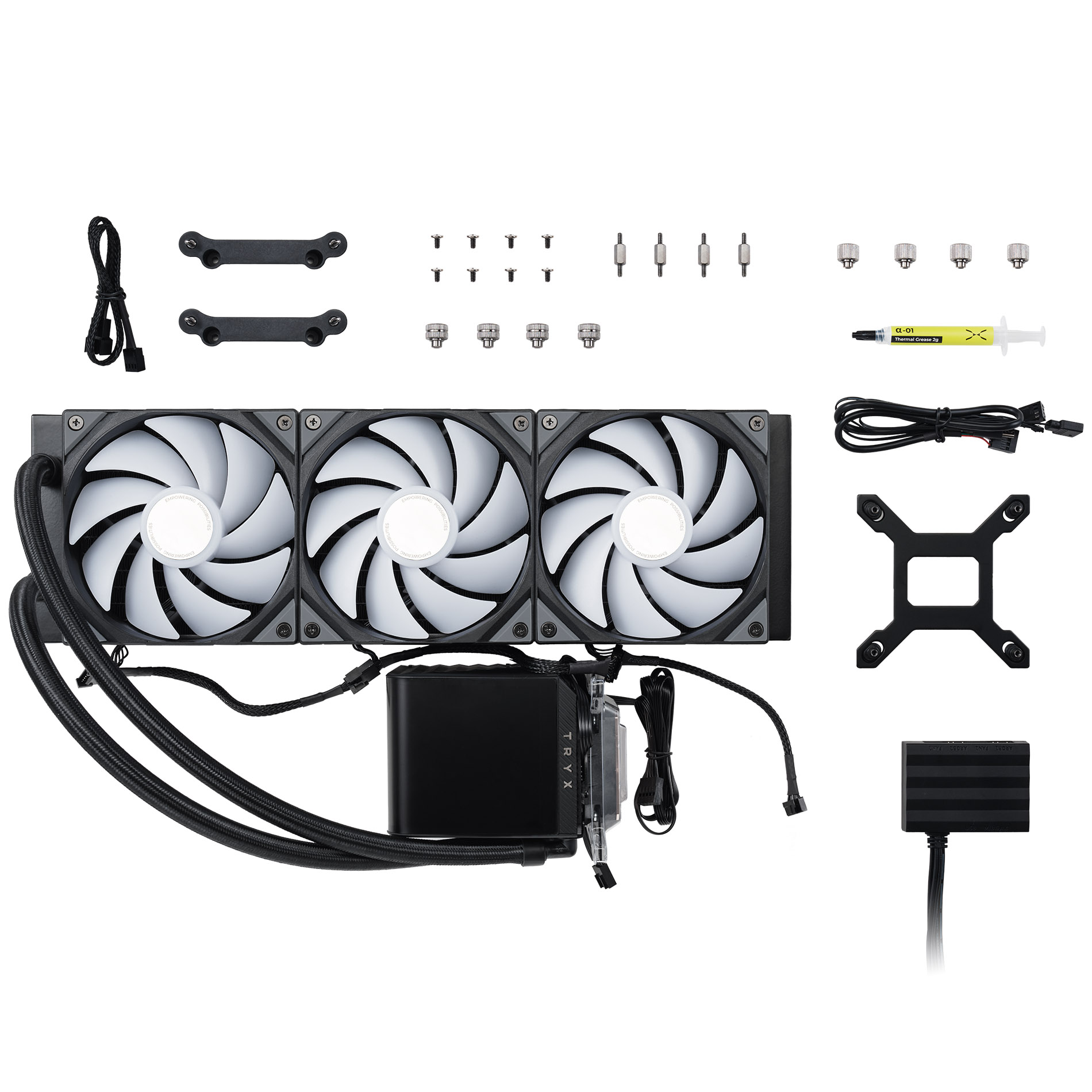 Tryx - TRYX PANORAMA 360mm AIO Liquid Cooler ARGB Black